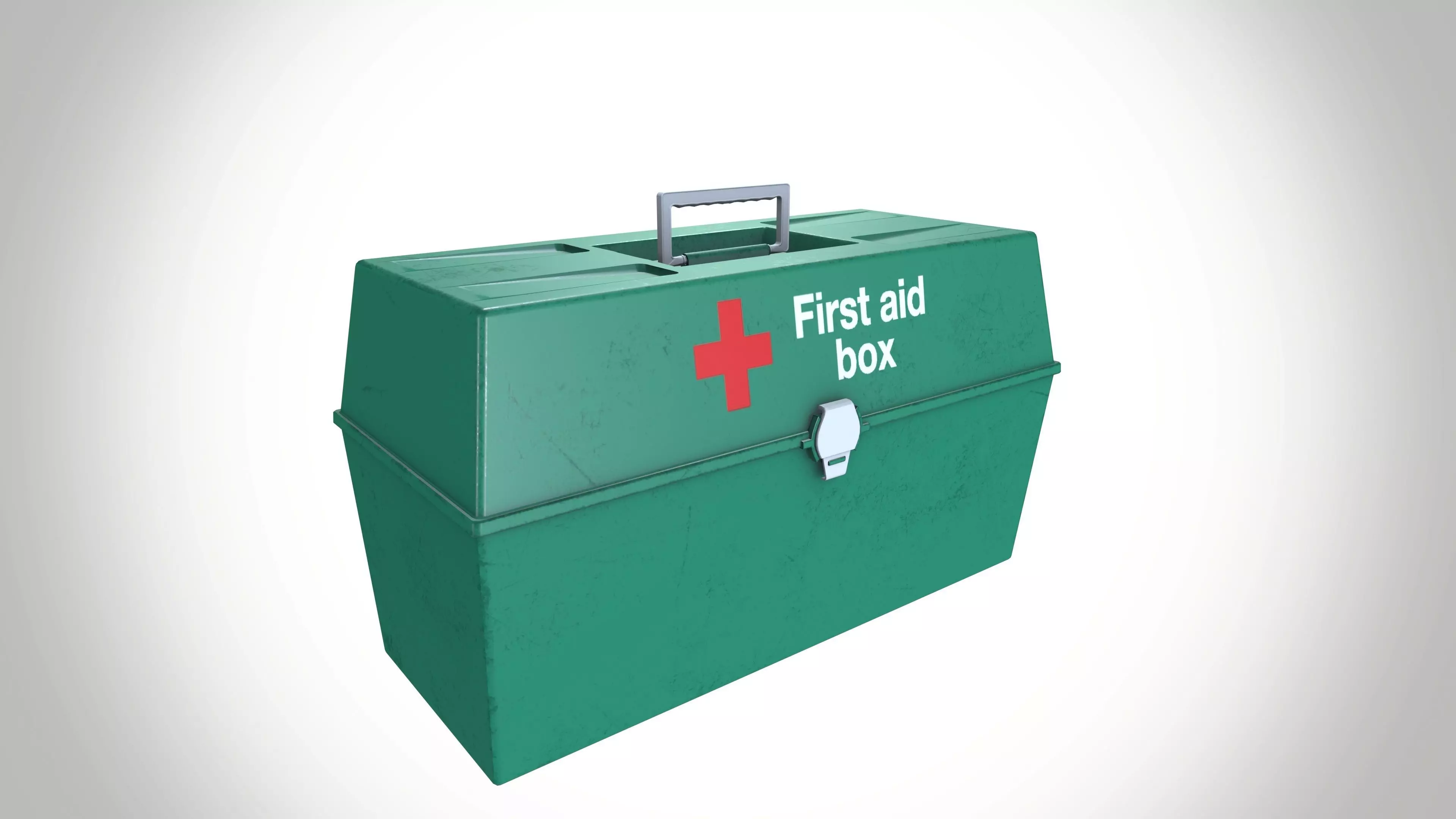 First Aid Box Low-poly 3D model_0