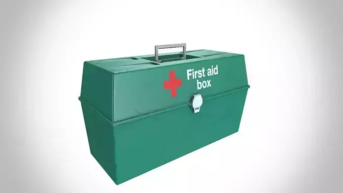 First Aid Box Low-poly 3D model
