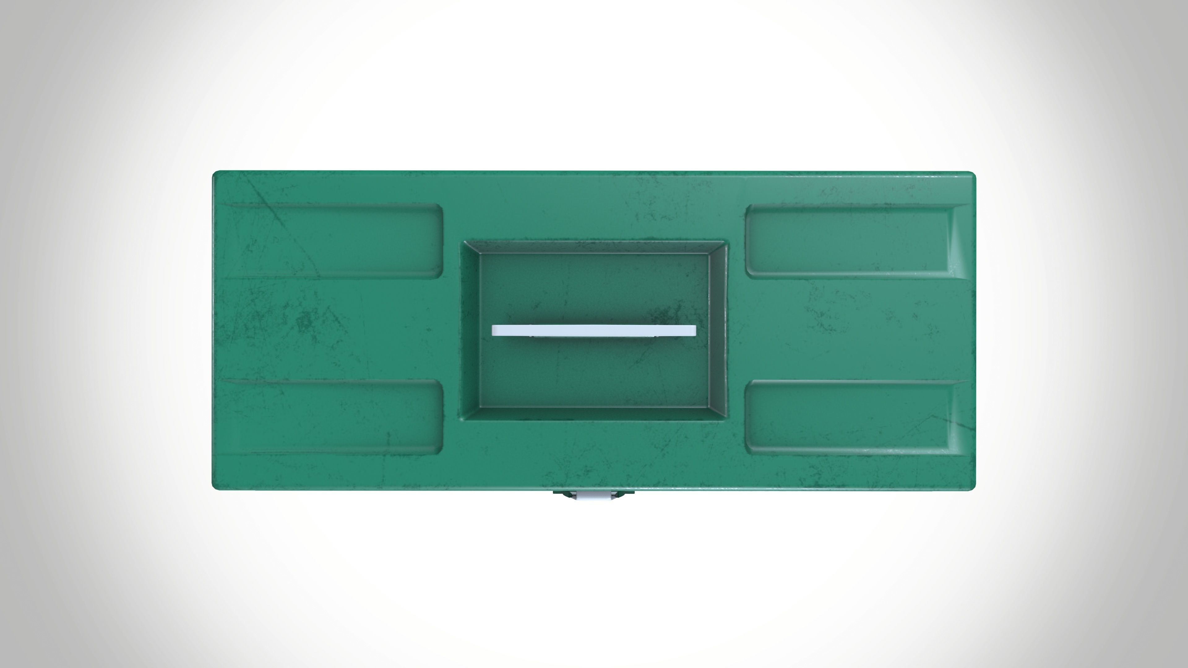 First Aid Box Low-poly 3D model_3