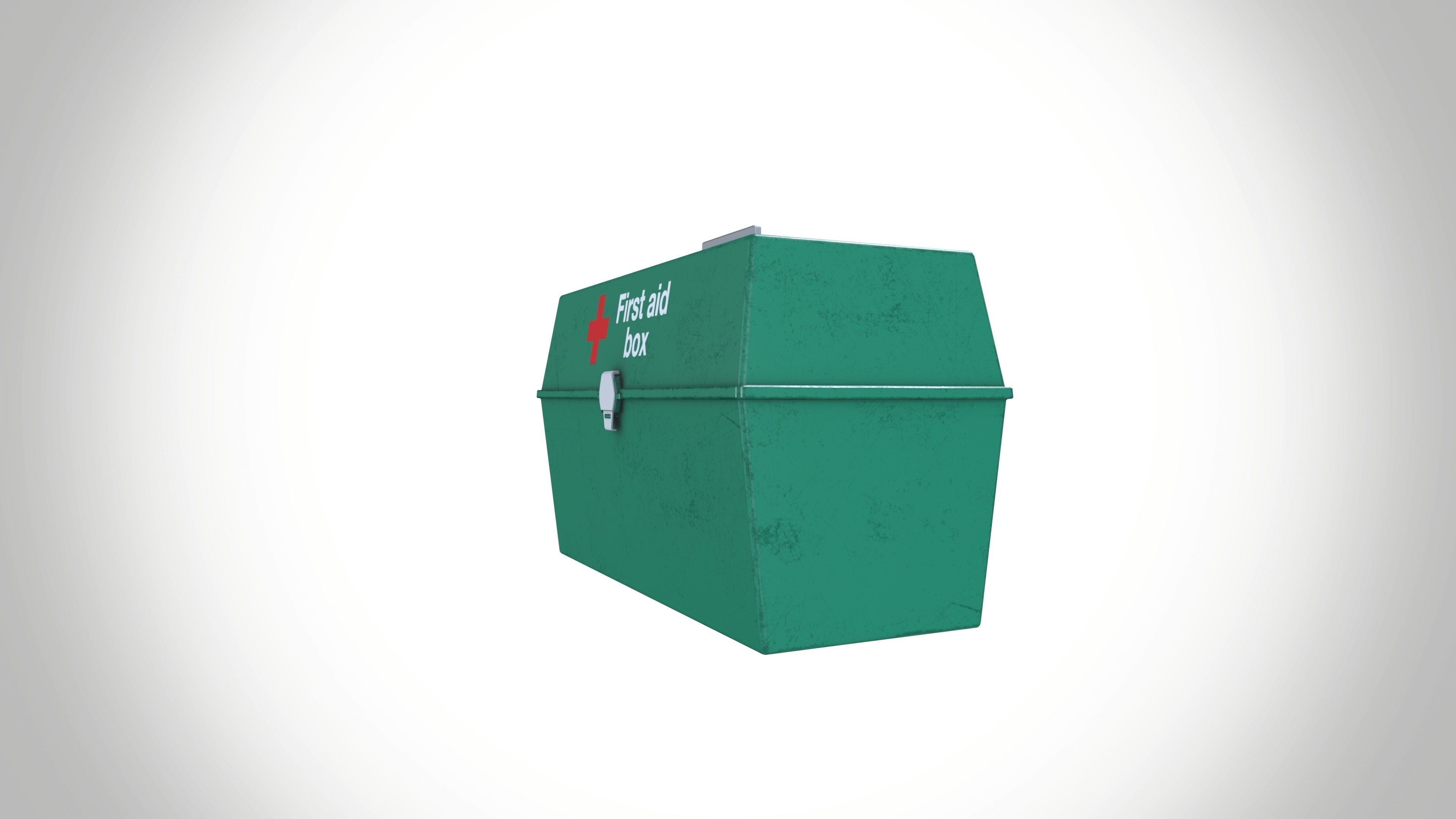 First Aid Box Low-poly 3D model_5