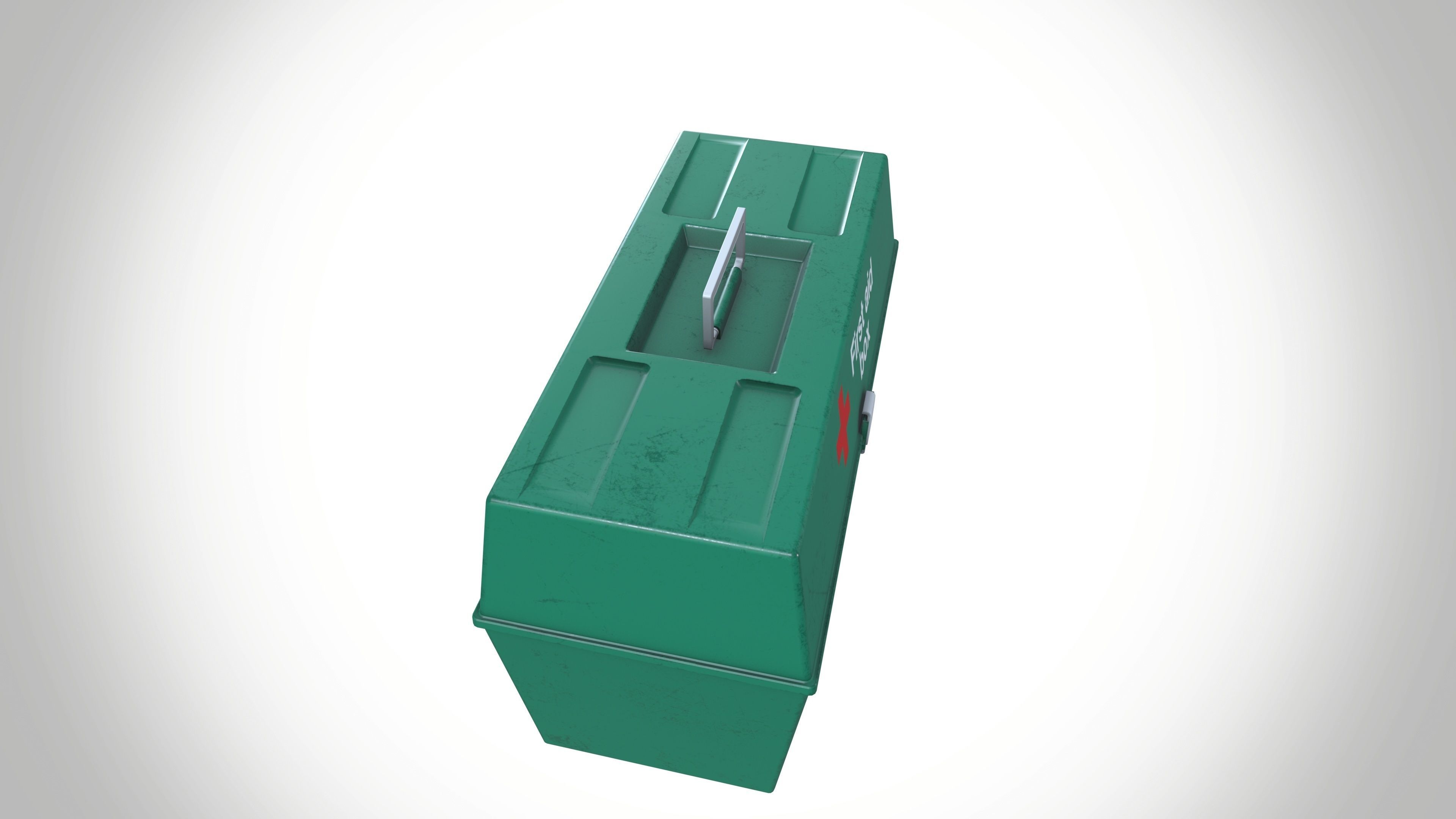First Aid Box Low-poly 3D model_7