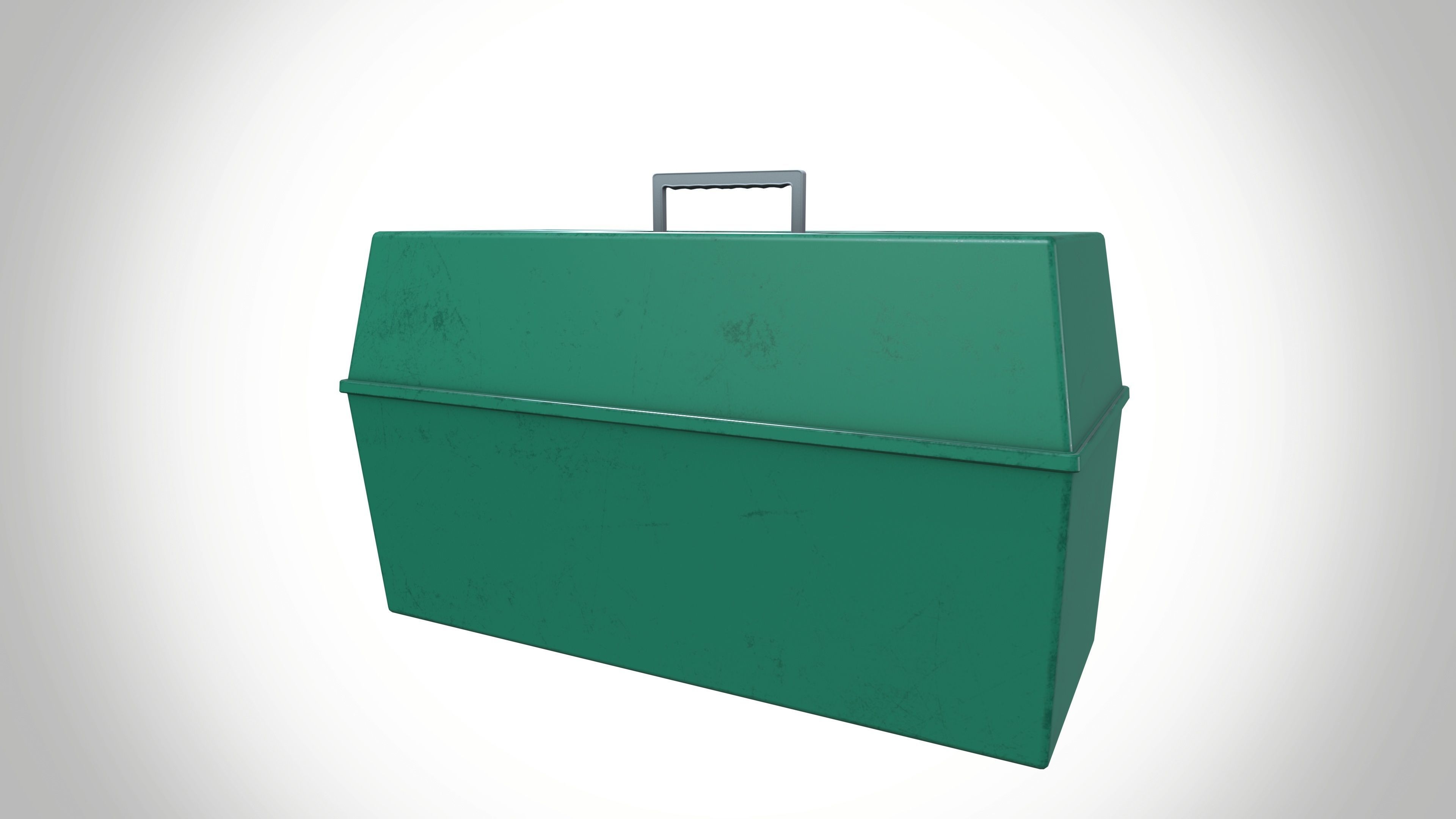 First Aid Box Low-poly 3D model_4