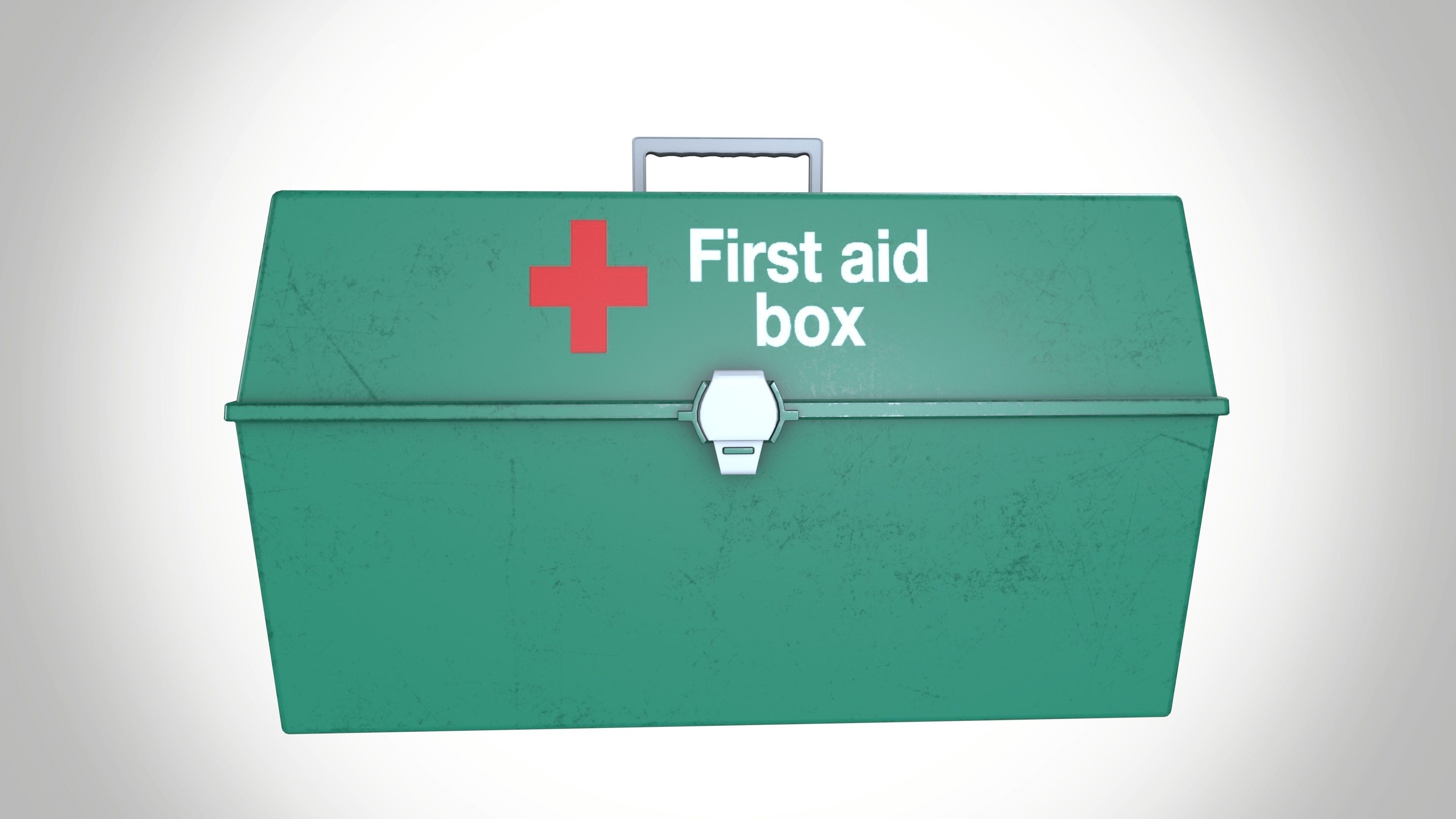 First Aid Box Low-poly 3D model_2