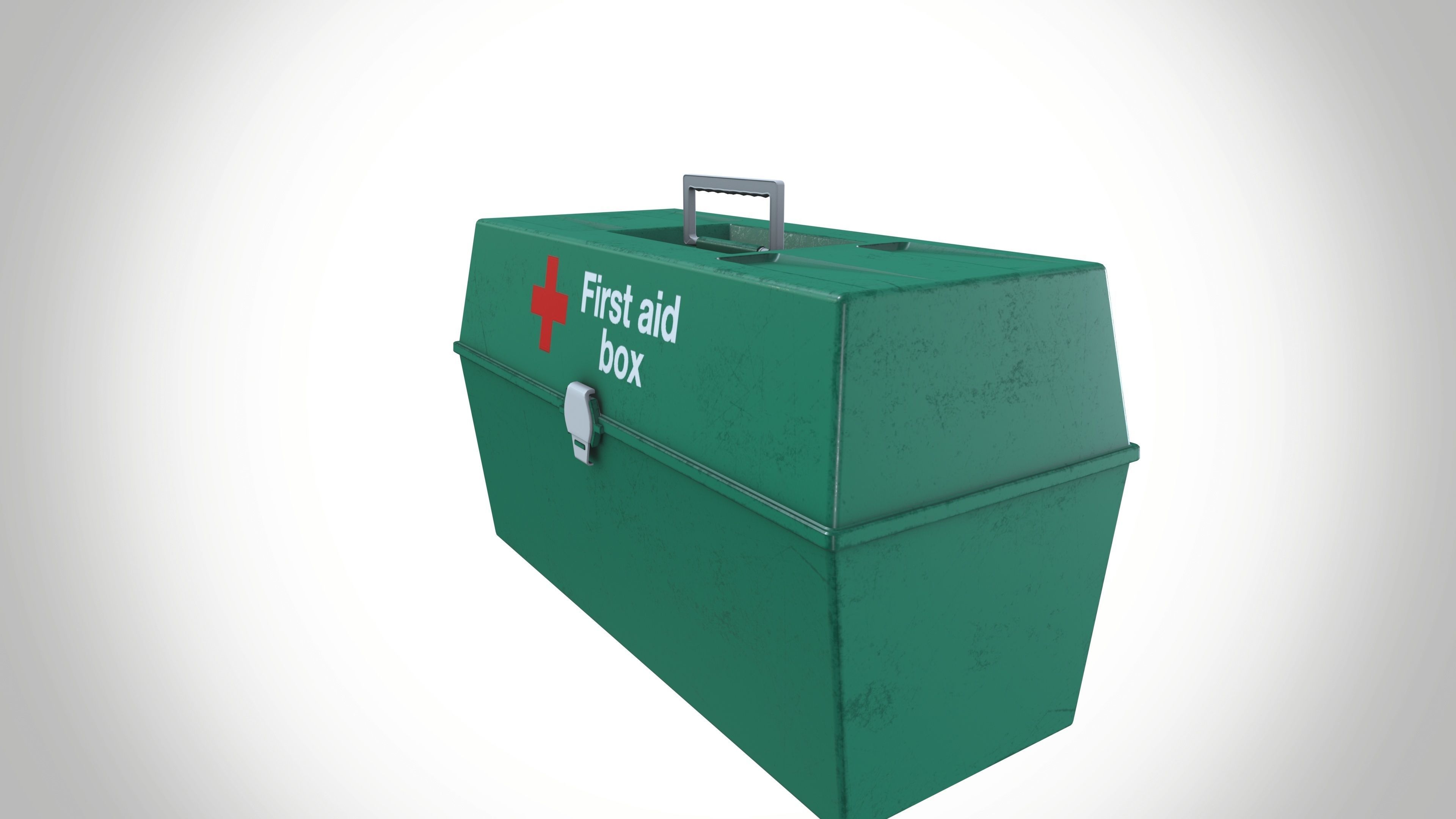 First Aid Box Low-poly 3D model_9