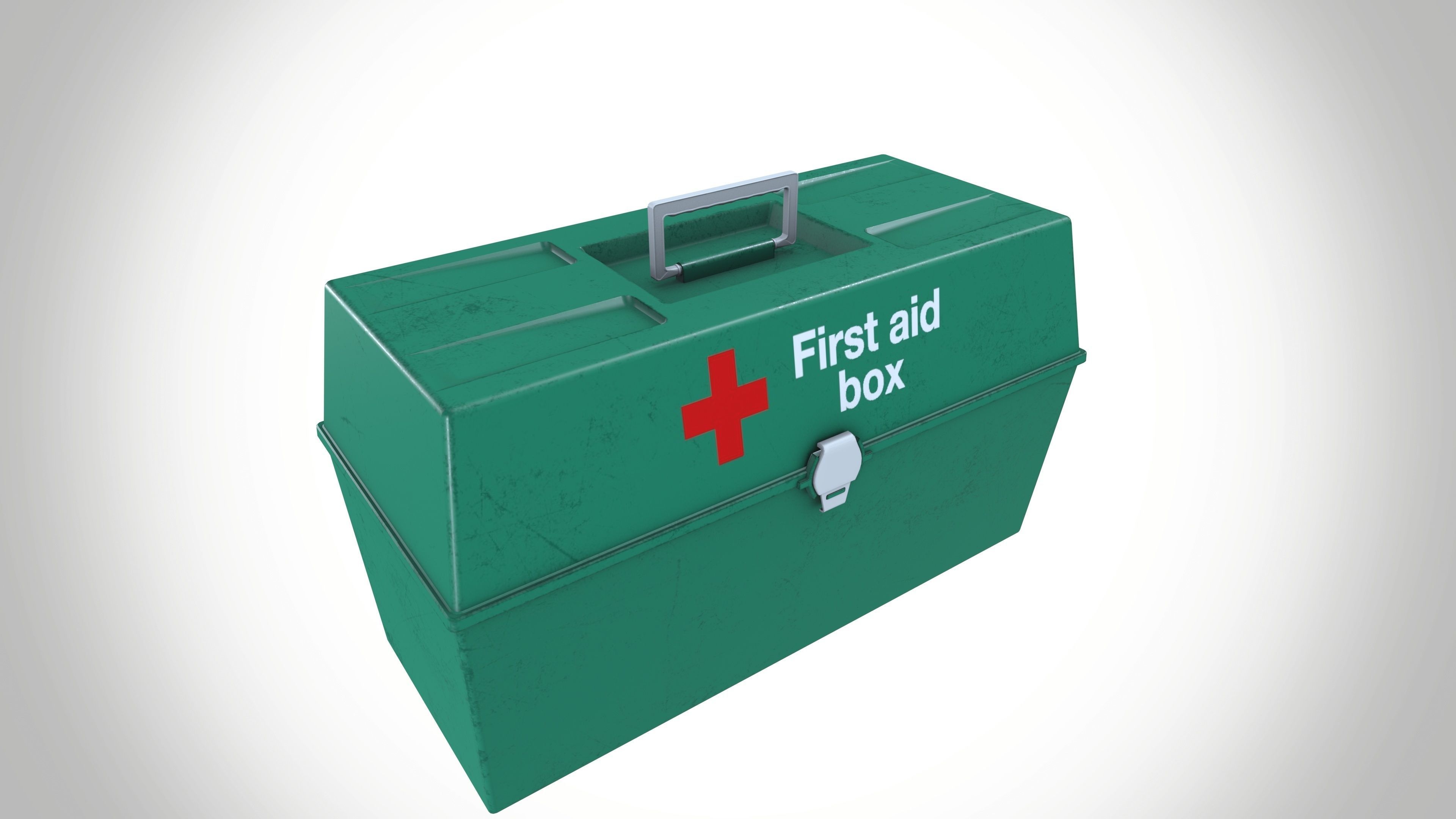 First Aid Box Low-poly 3D model_11