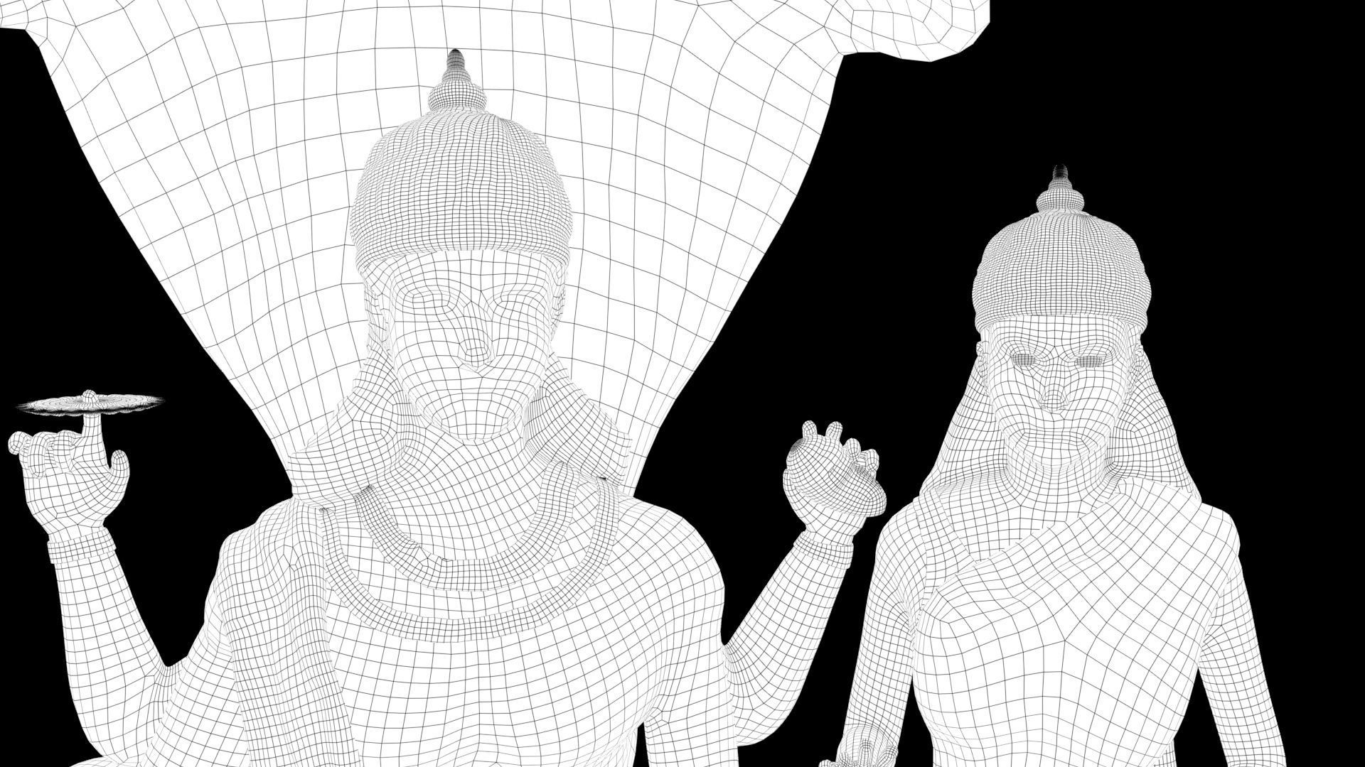 laxmi narayan 3D model_8