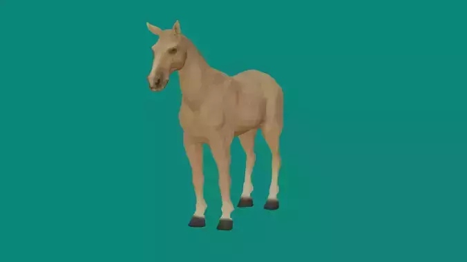 loepoly horse 3d model 3D model