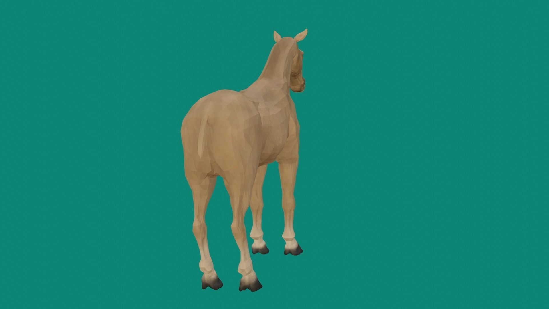 loepoly horse 3d model 3D model_4
