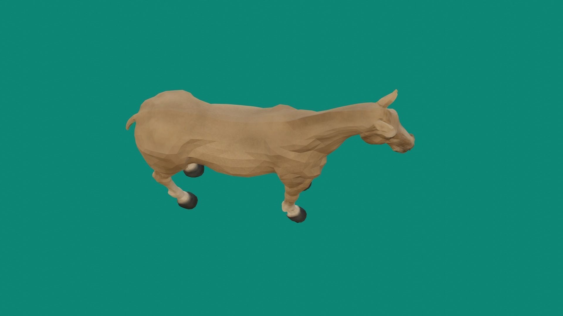 loepoly horse 3d model 3D model_5