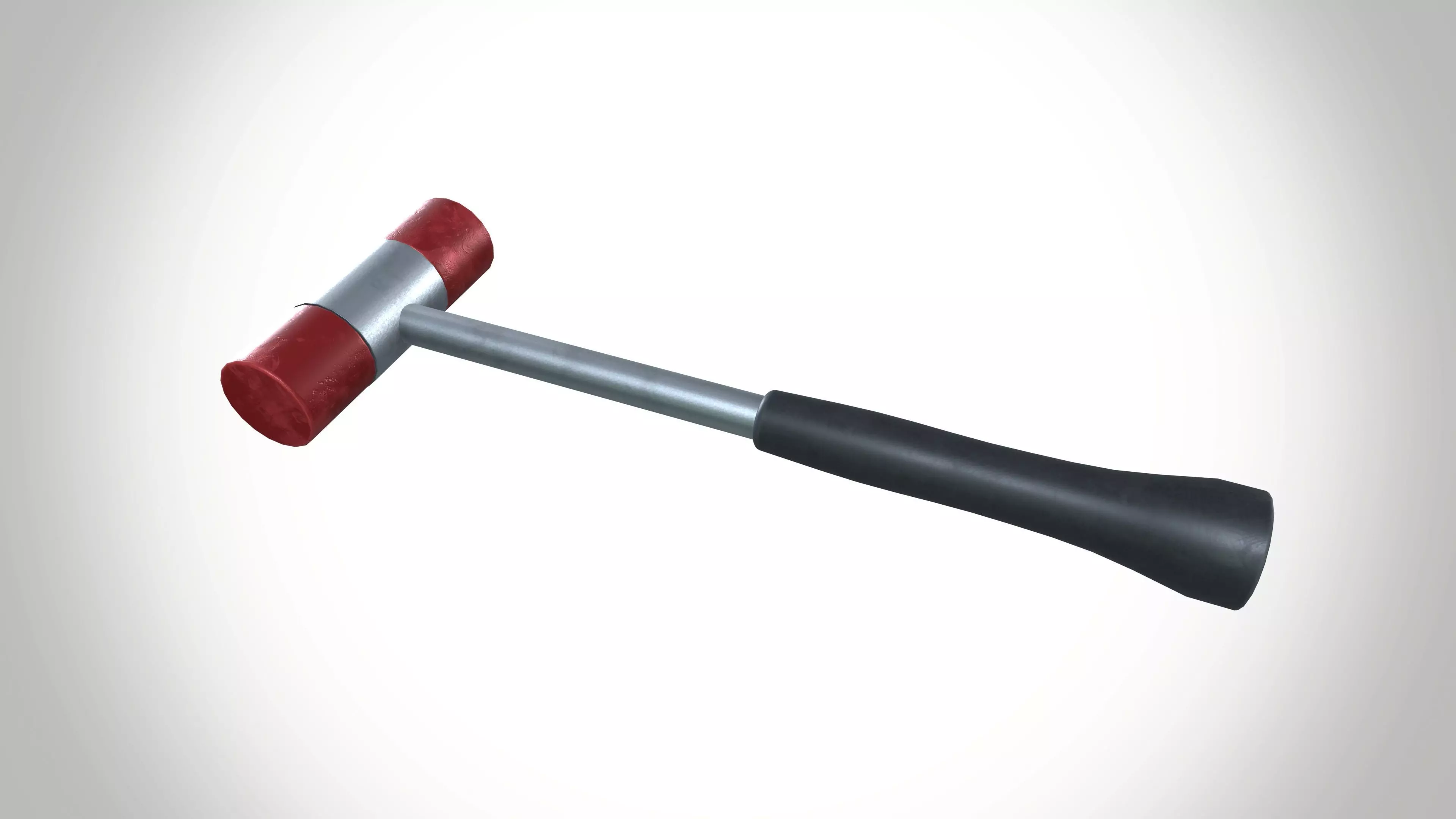 Industrial Hammer Low-poly 3D model_0