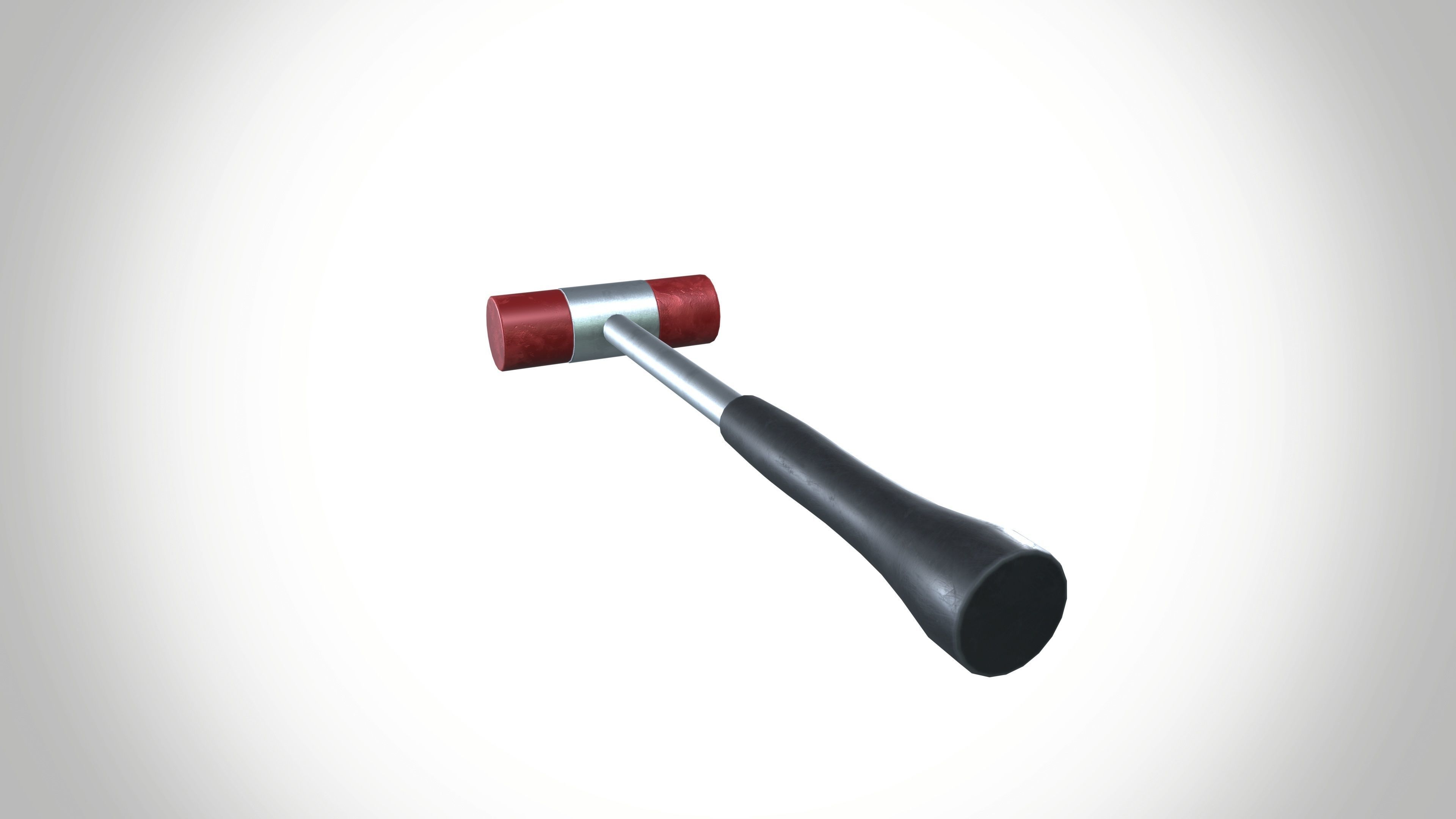 Industrial Hammer Low-poly 3D model_8