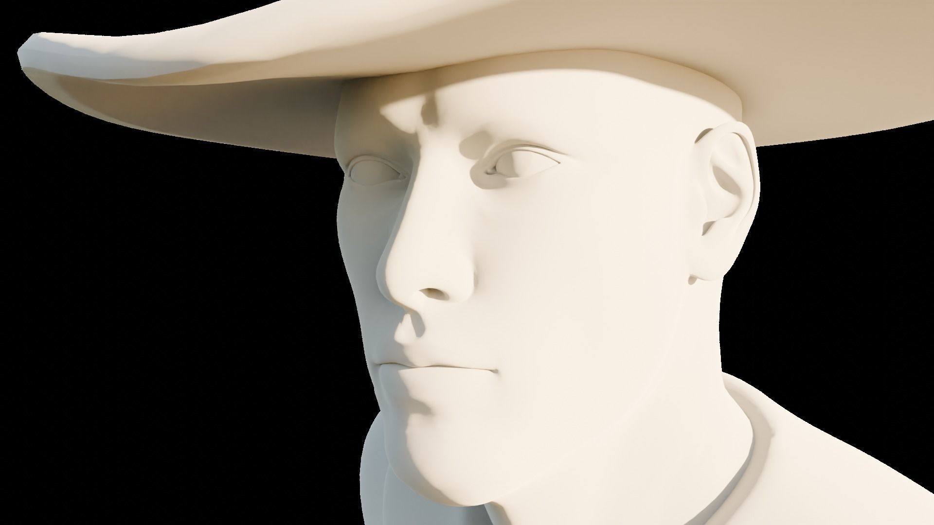 Rigged male model 3D model_1