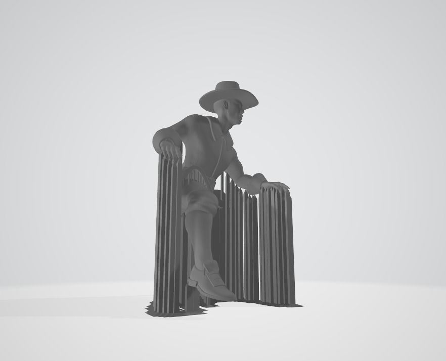 Rigged male model 3D model_8