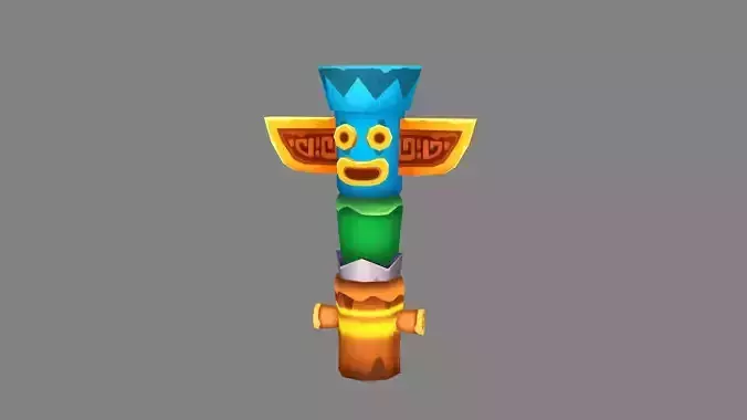 Cartoon totem pole