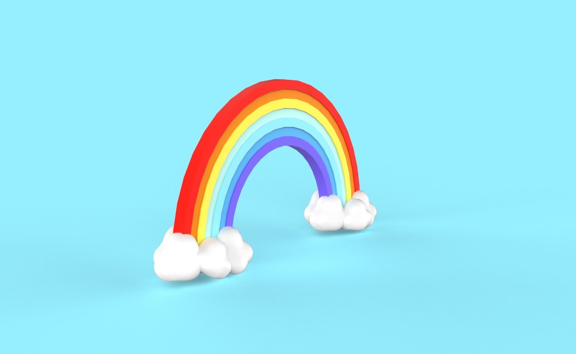 Prop77 Rainbow Low-poly 3D model_12