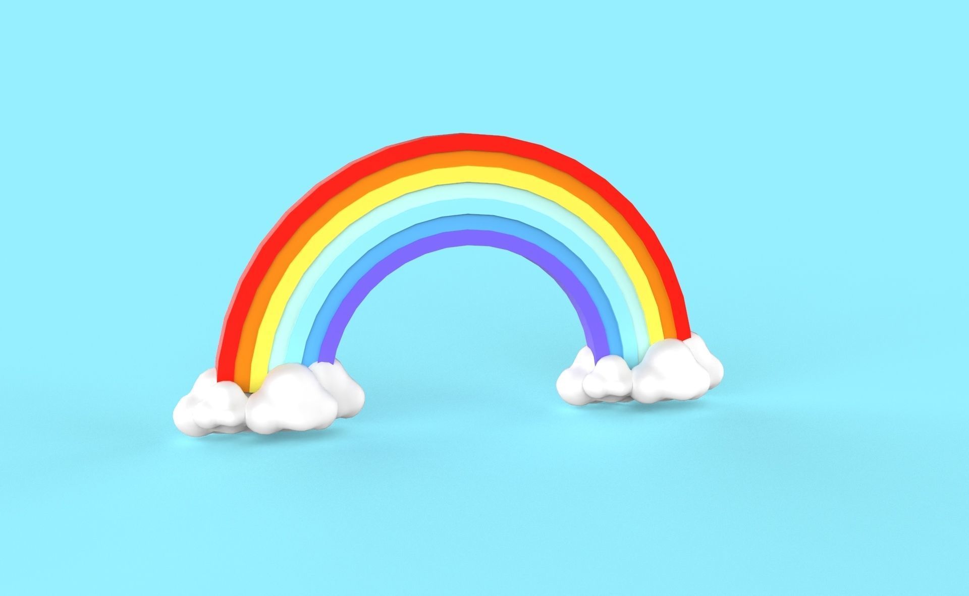 Prop77 Rainbow Low-poly 3D model_6