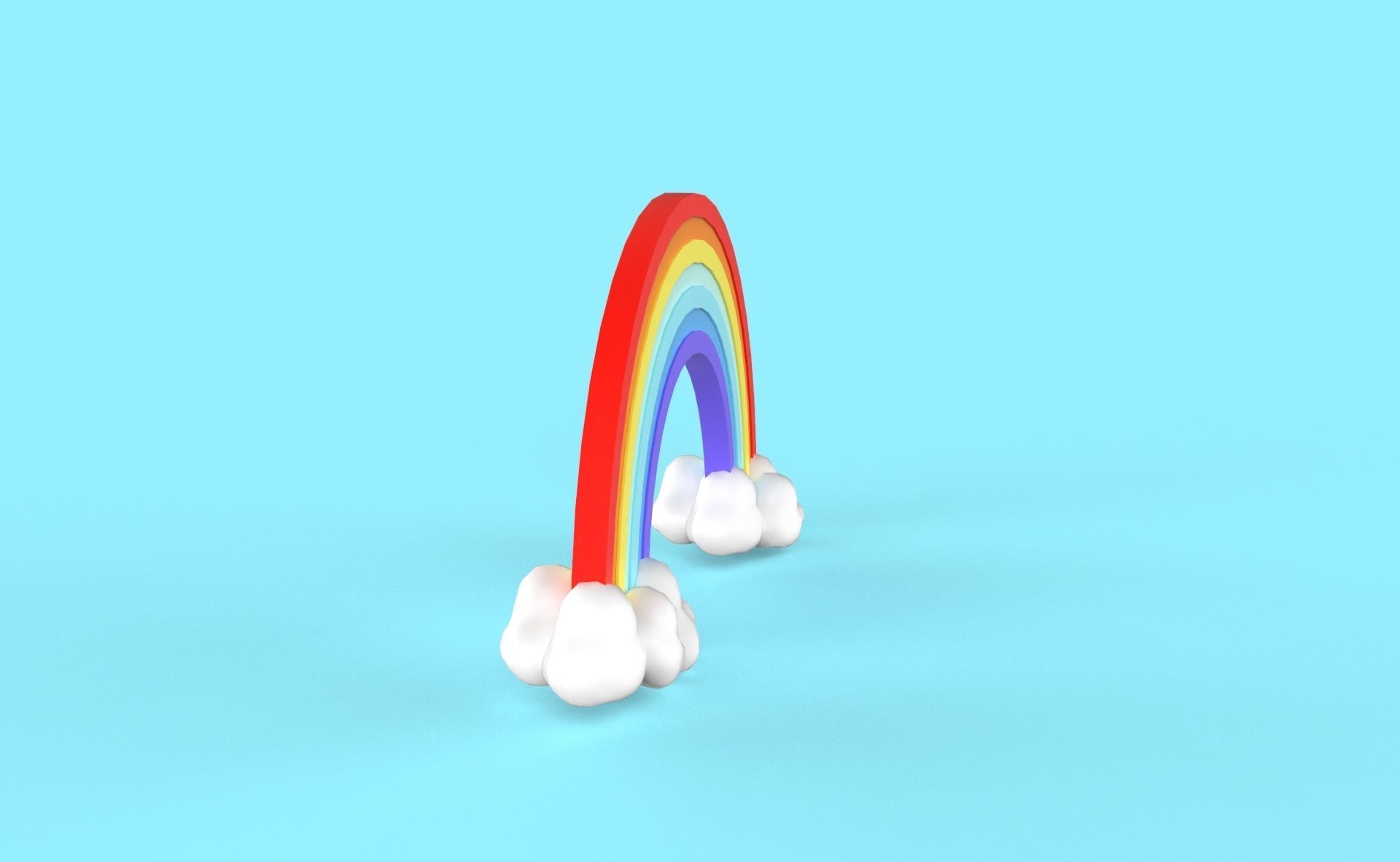 Prop77 Rainbow Low-poly 3D model_11