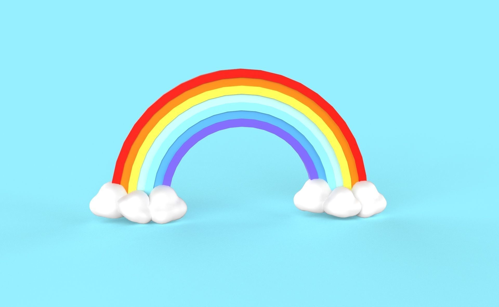 Prop77 Rainbow Low-poly 3D model_14