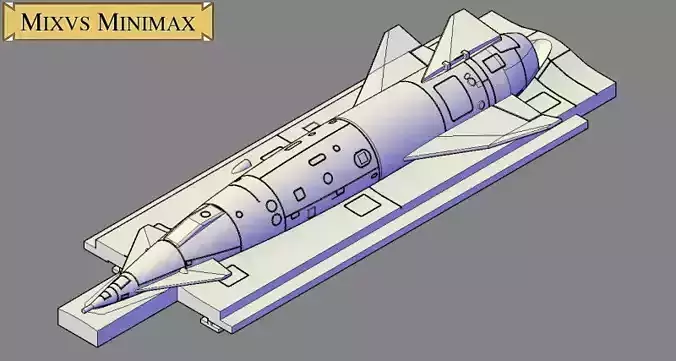 Avro Blue Steel Vulcan variant with folded fin