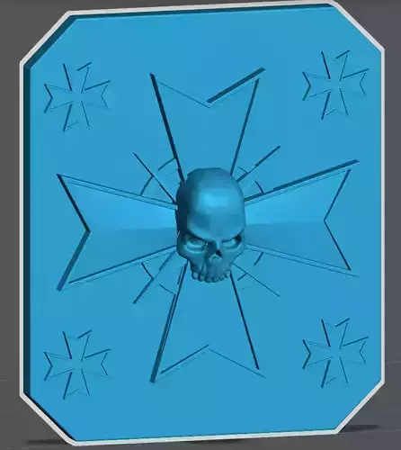 Templar Raider of Land Skull Cross Door