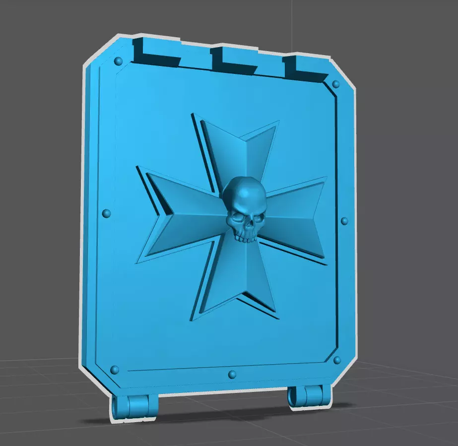 Templar Rhino Skull Door Alt  3D model_0
