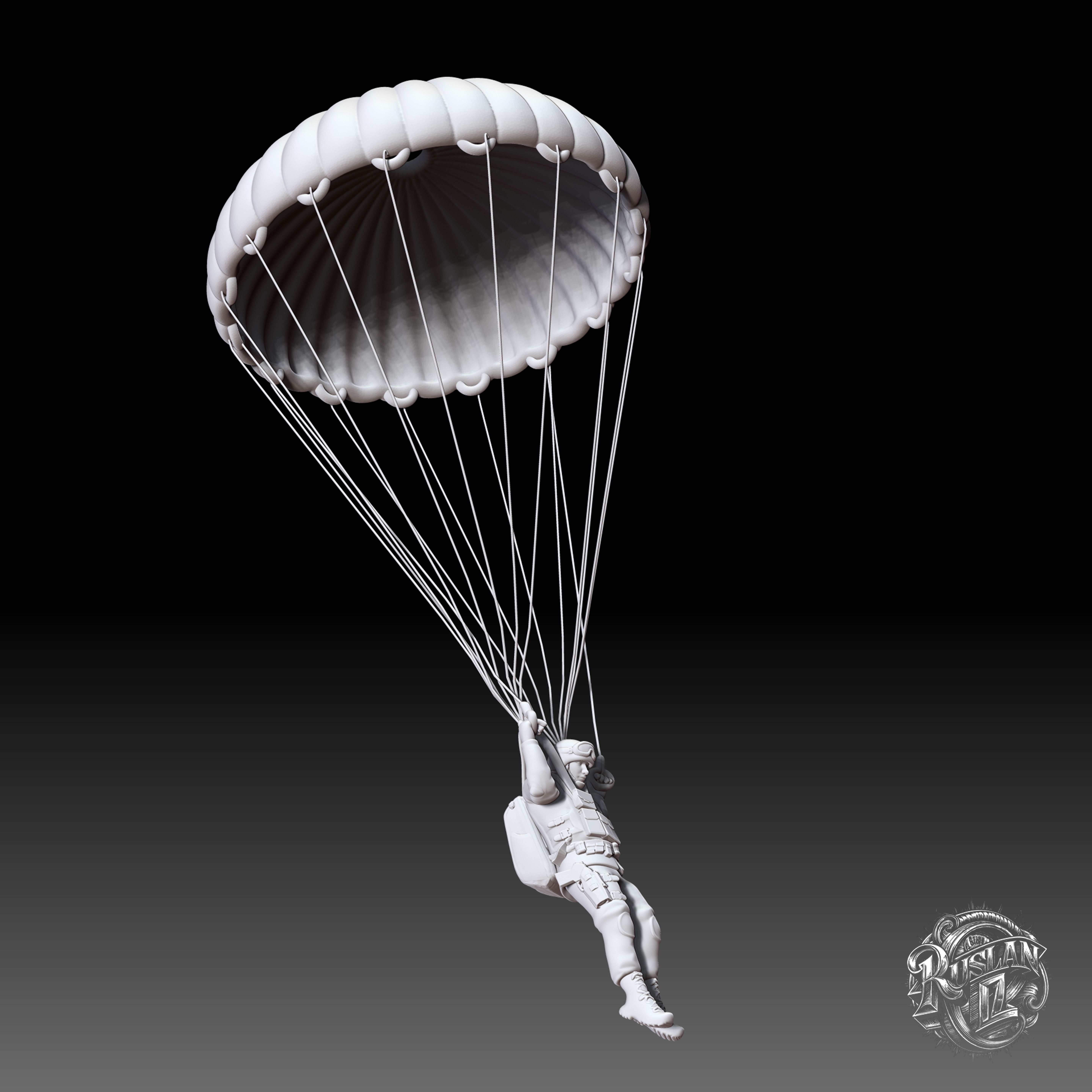 Military Paratrooper 2 3D print model_5