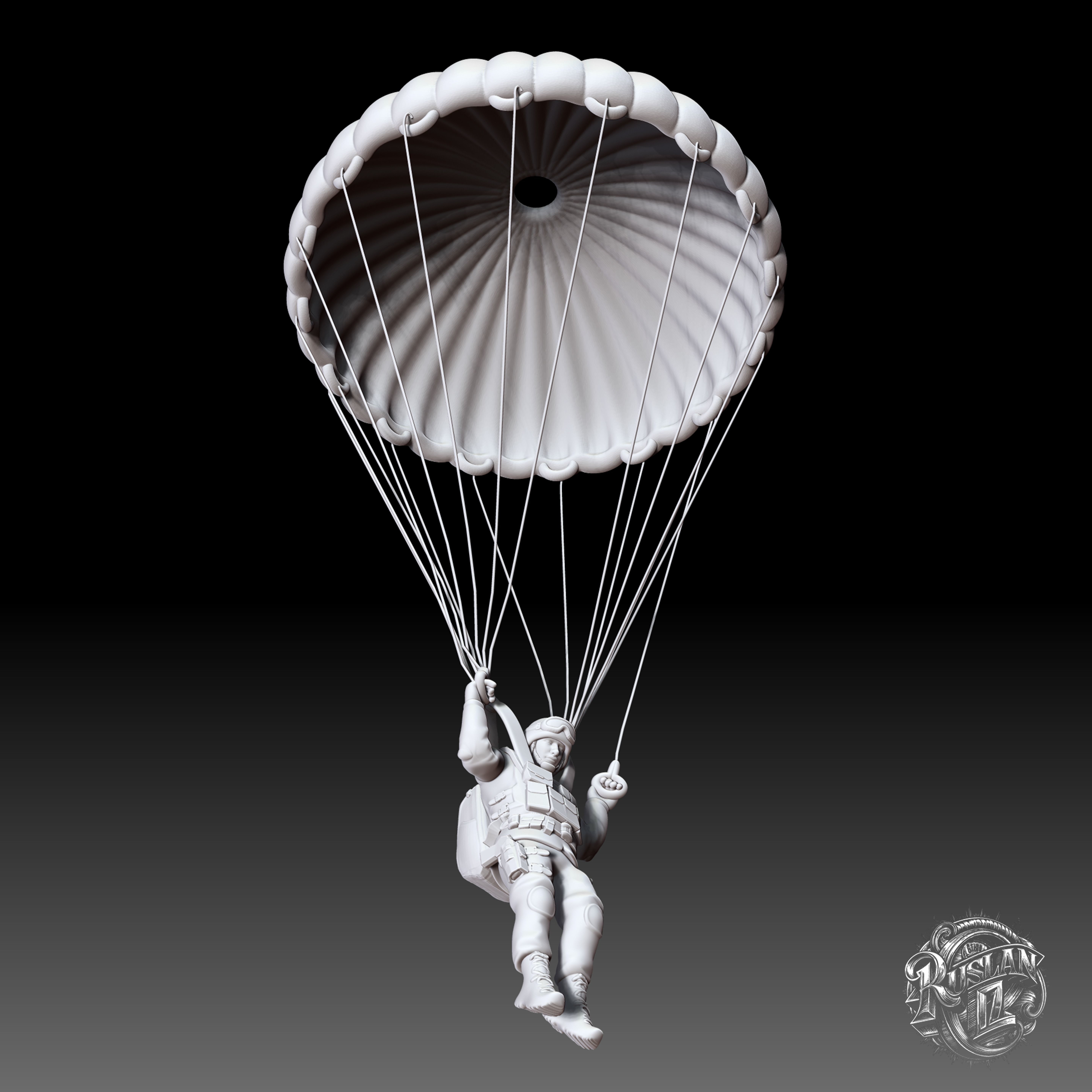 Military Paratrooper 2 3D print model_7