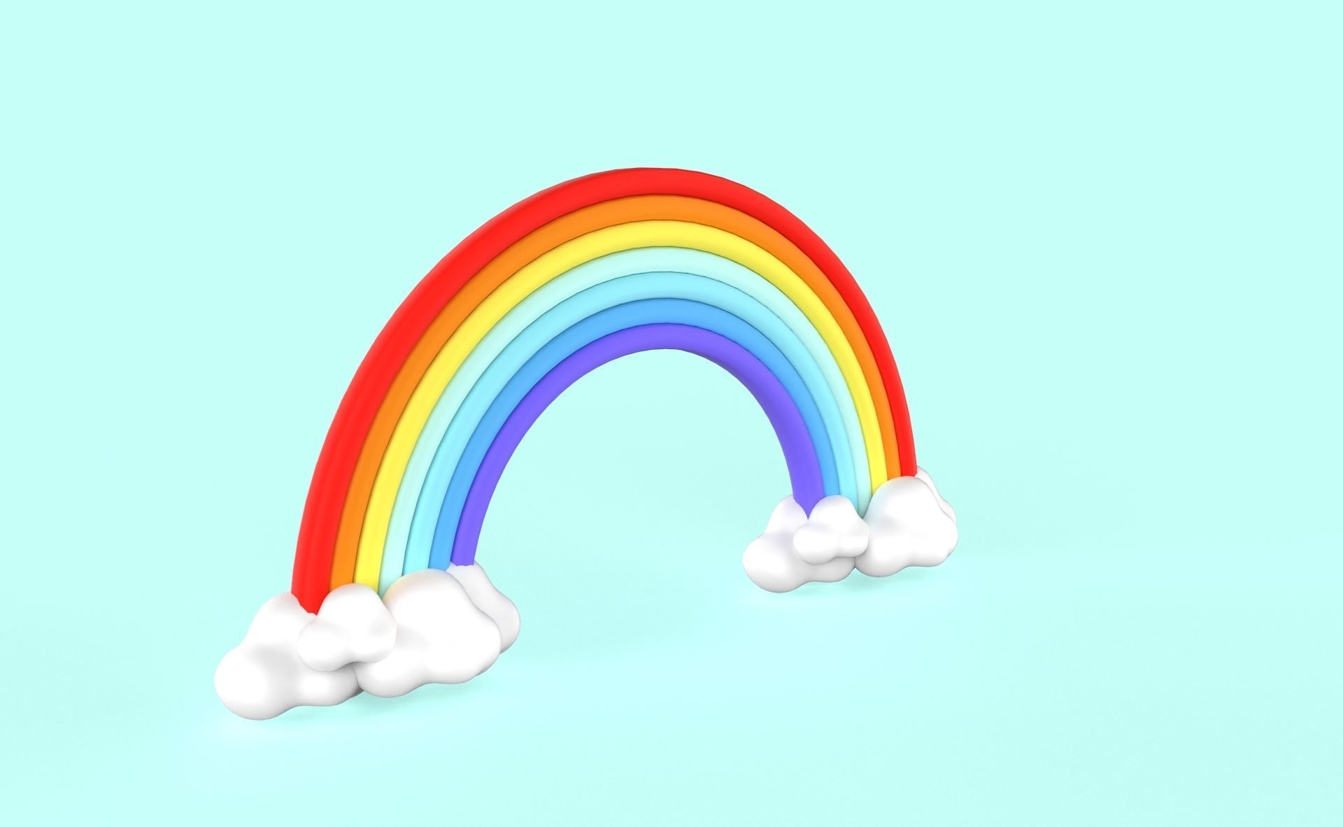 Prop79 Rainbow Low-poly 3D model_5