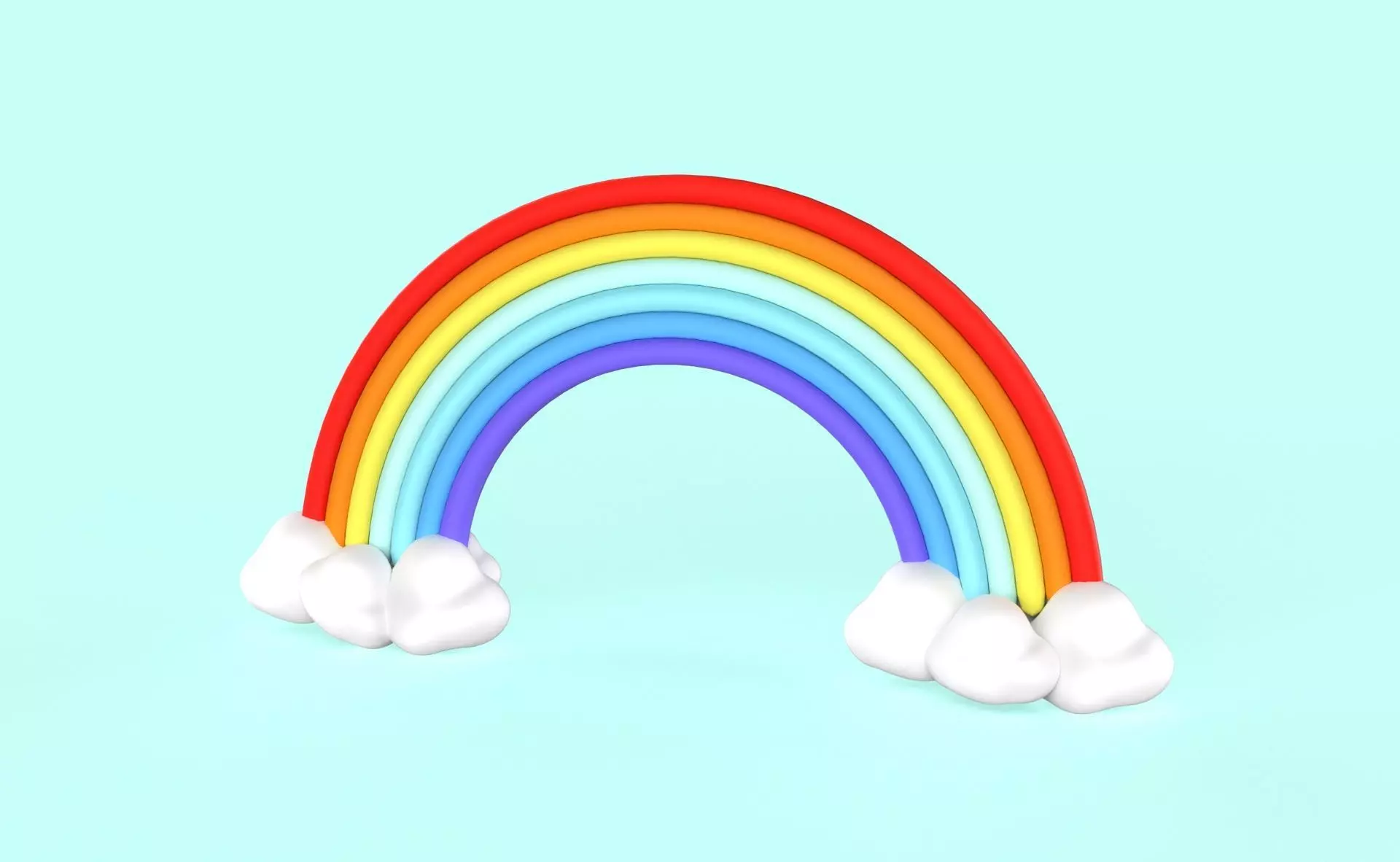 Prop79 Rainbow Low-poly 3D model_0