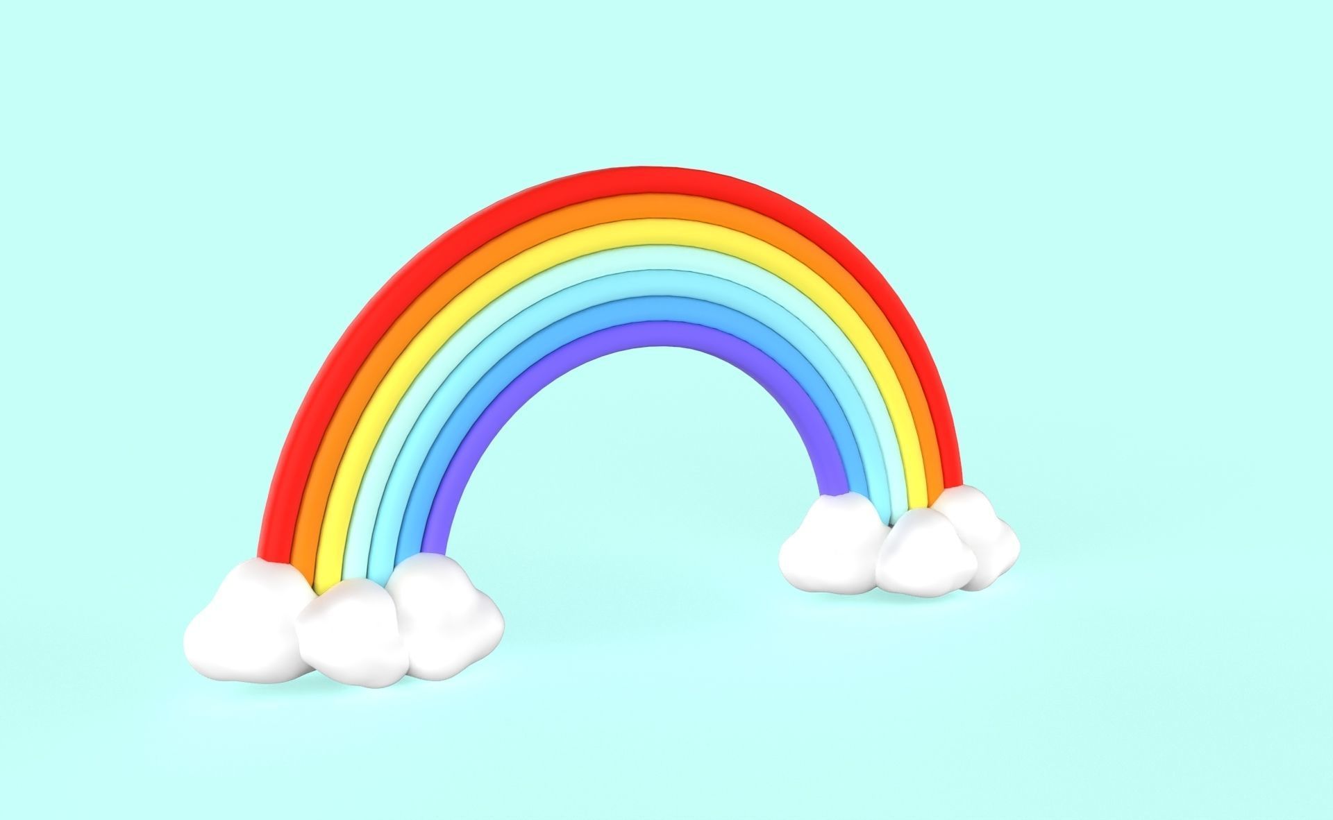 Prop79 Rainbow Low-poly 3D model_13