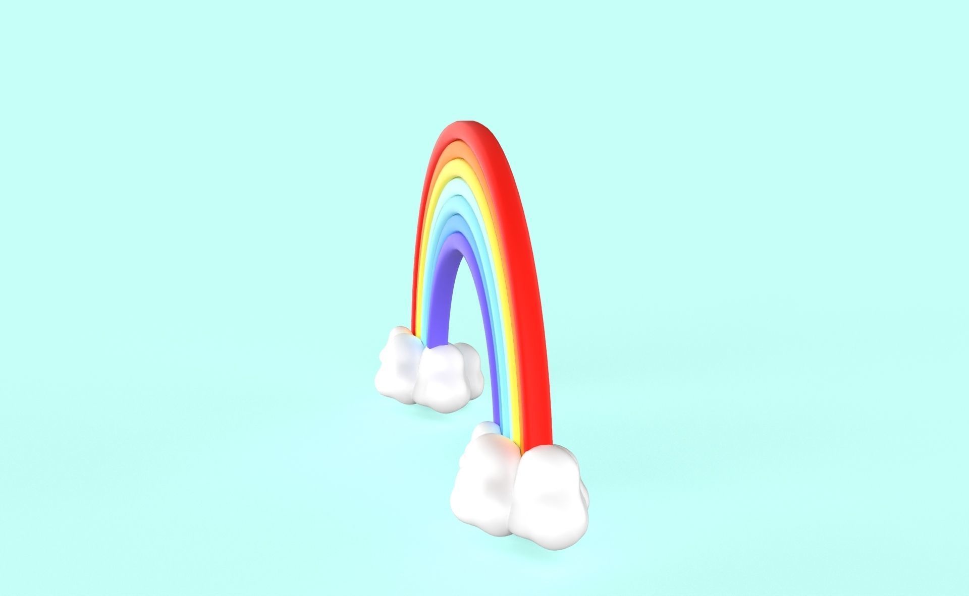 Prop79 Rainbow Low-poly 3D model_10