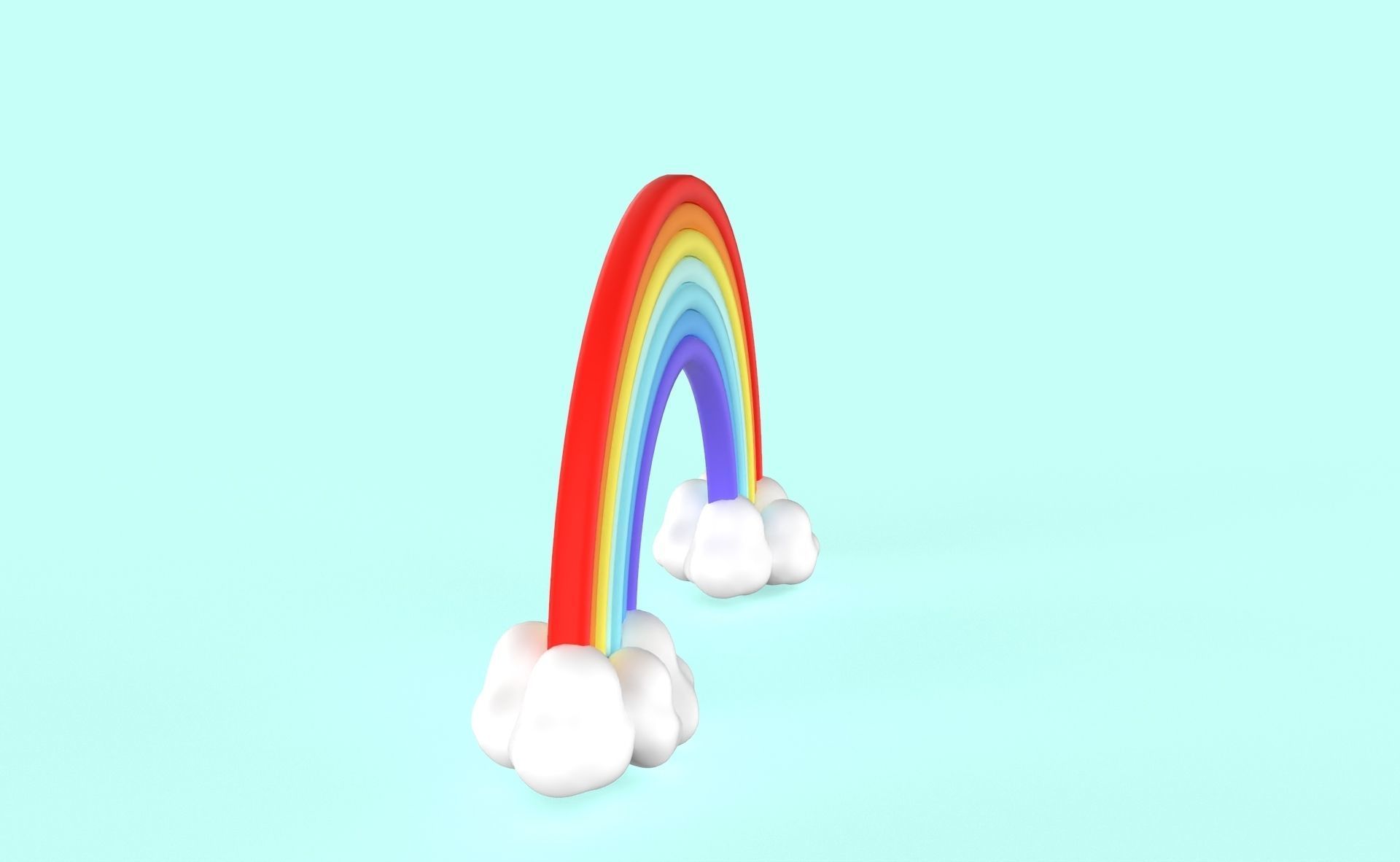 Prop79 Rainbow Low-poly 3D model_11