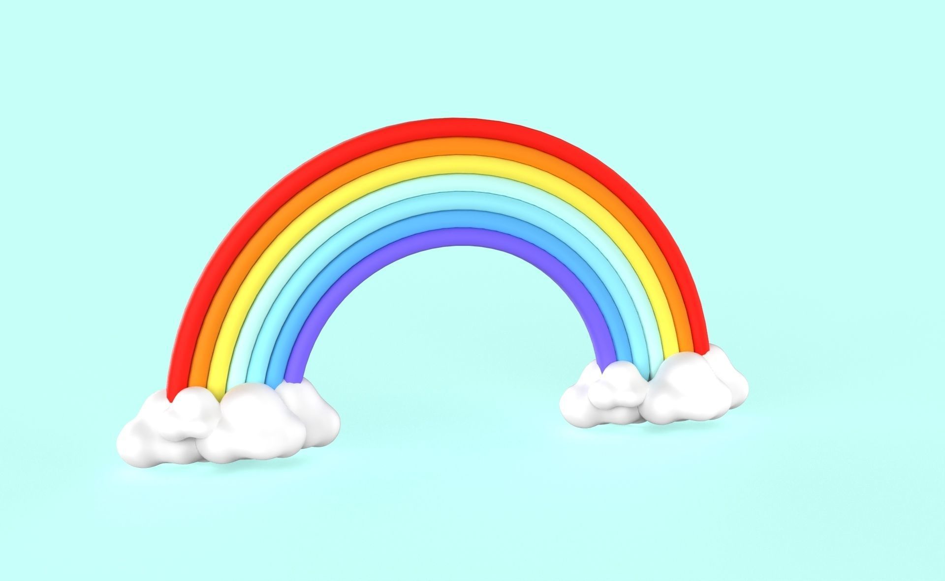 Prop79 Rainbow Low-poly 3D model_6
