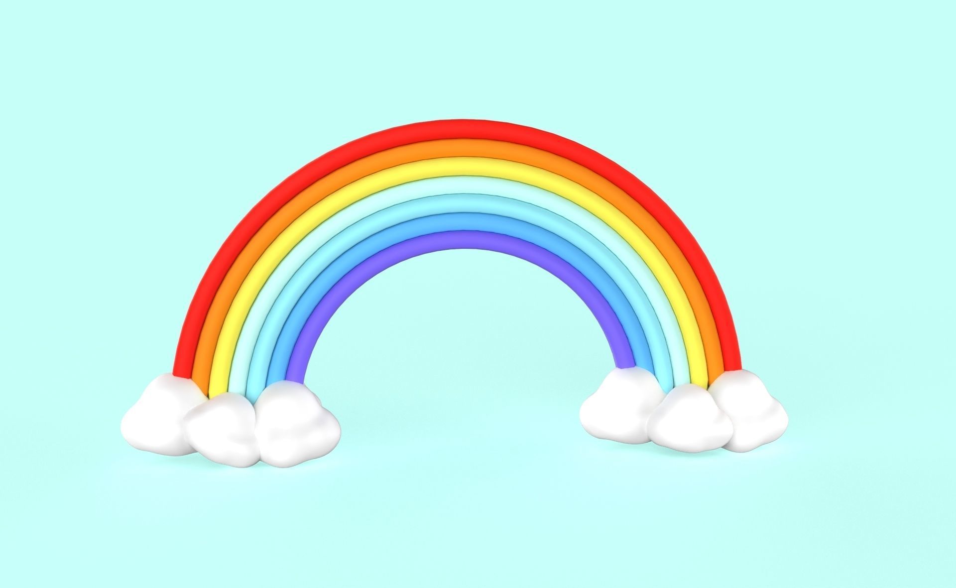 Prop79 Rainbow Low-poly 3D model_14