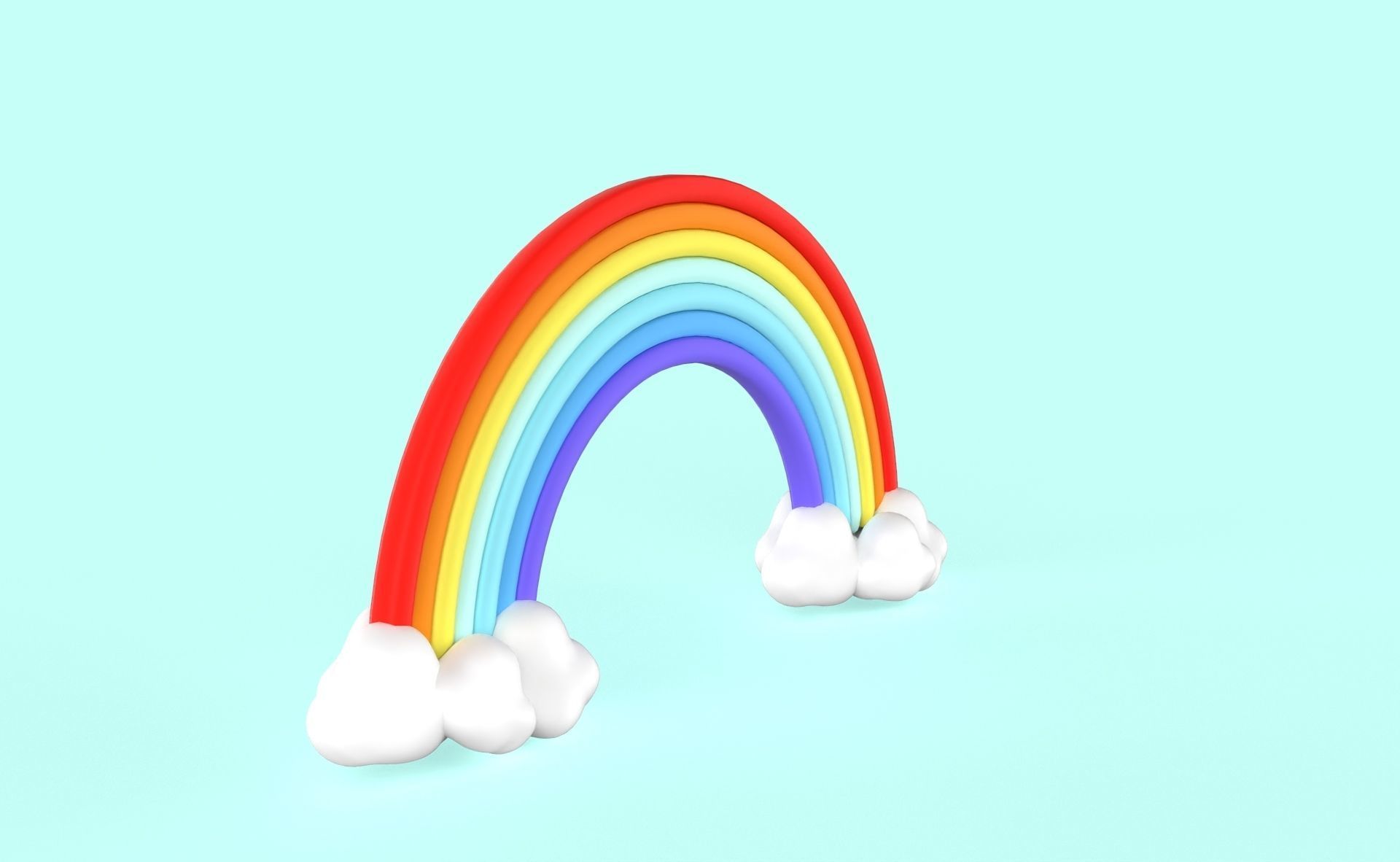Prop79 Rainbow Low-poly 3D model_12