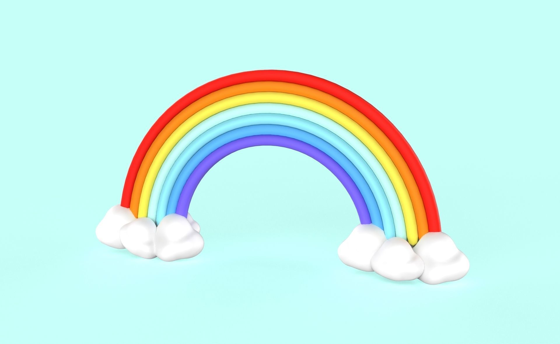 Prop79 Rainbow Low-poly 3D model_15