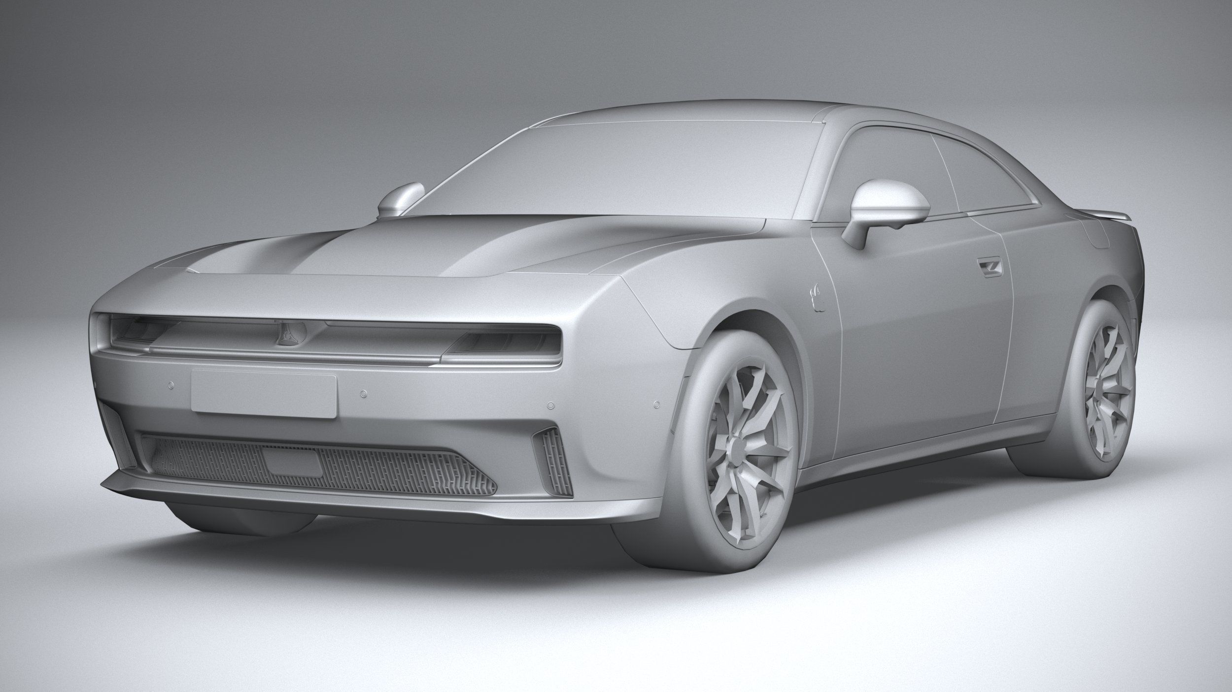 Dodge Charger Daytona 2024 LowPoly 3D model_20
