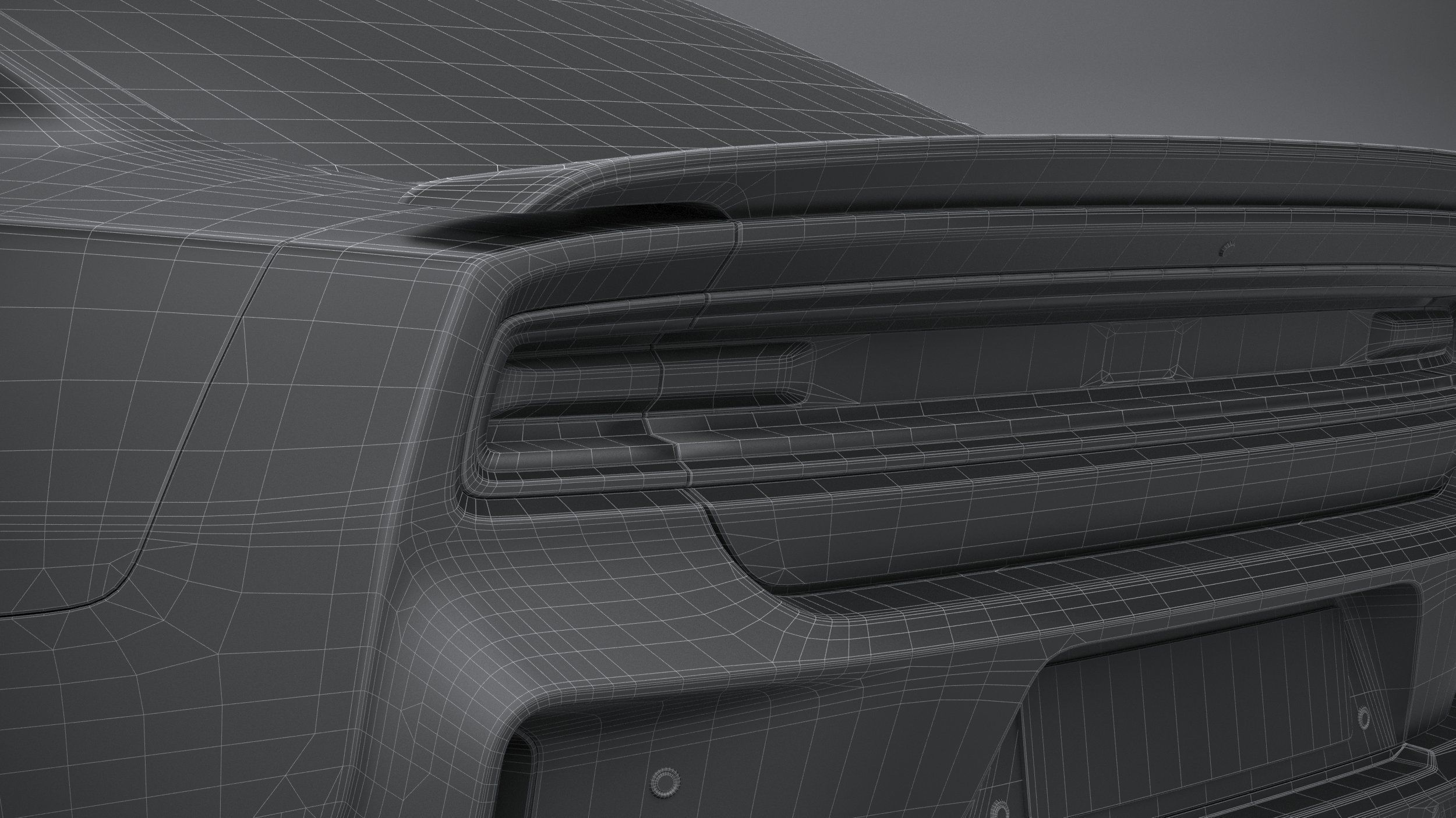 Dodge Charger Daytona 2024 LowPoly 3D model_31