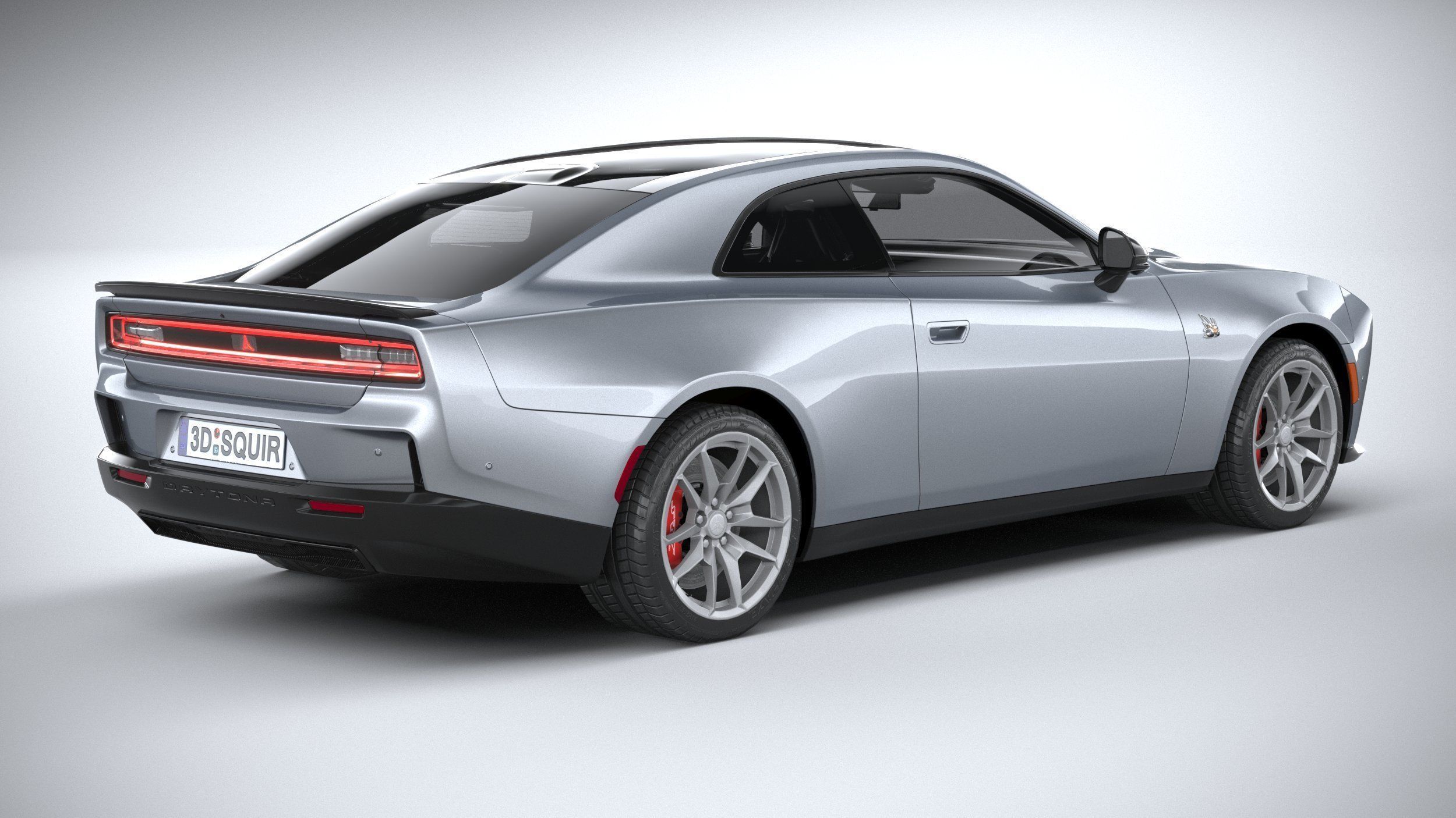 Dodge Charger Daytona 2024 LowPoly 3D model_17