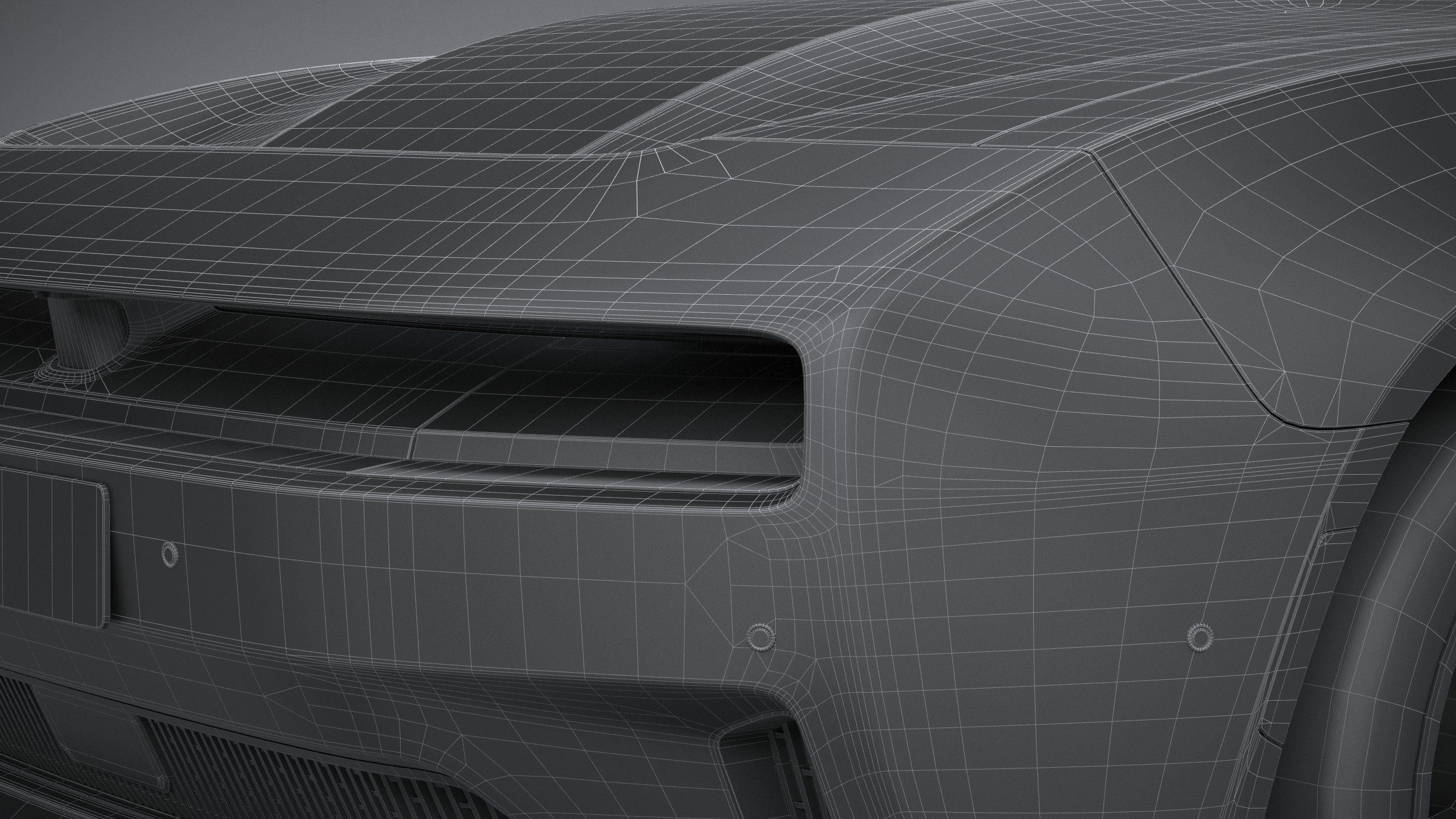 Dodge Charger Daytona 2024 LowPoly 3D model_30