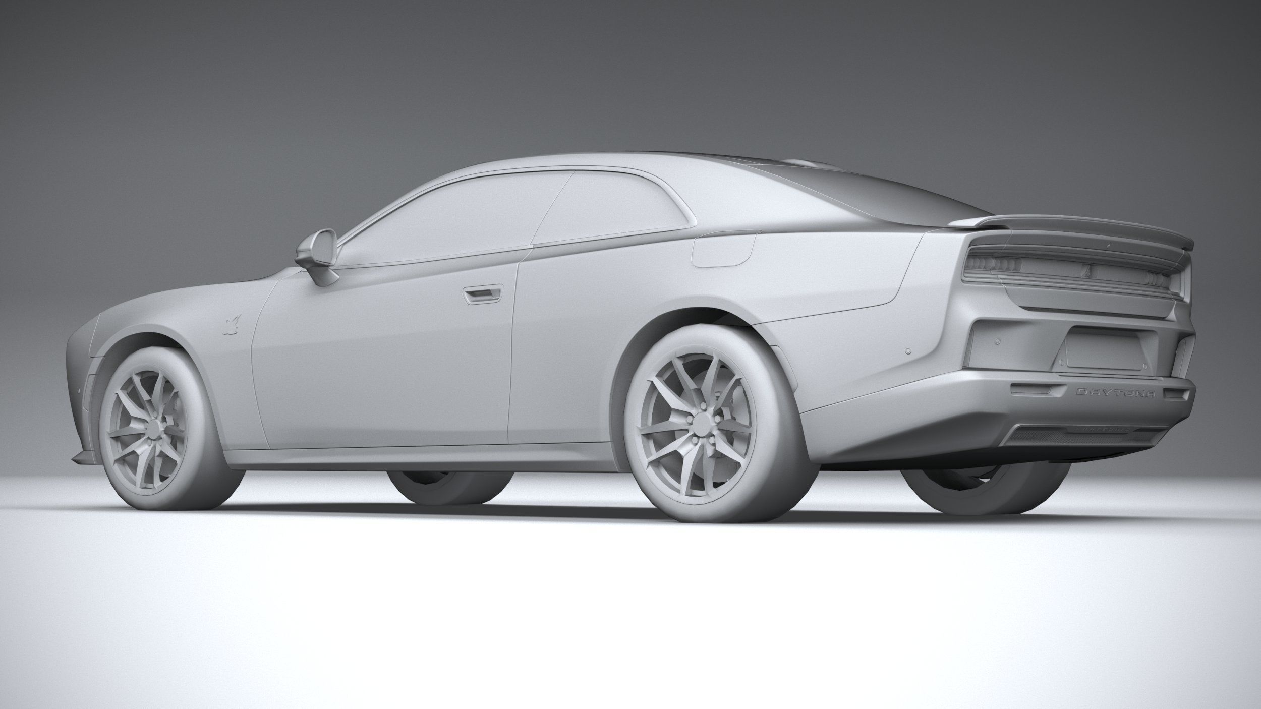 Dodge Charger Daytona 2024 LowPoly 3D model_21