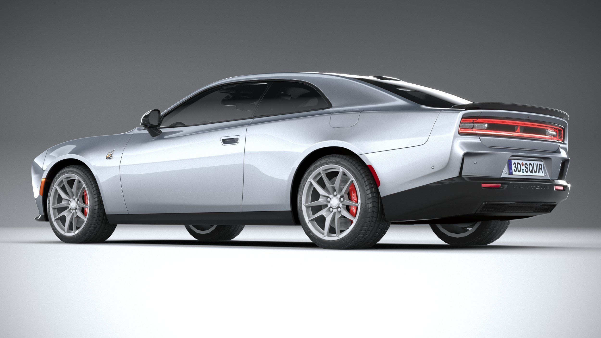 Dodge Charger Daytona 2024 LowPoly 3D model_5