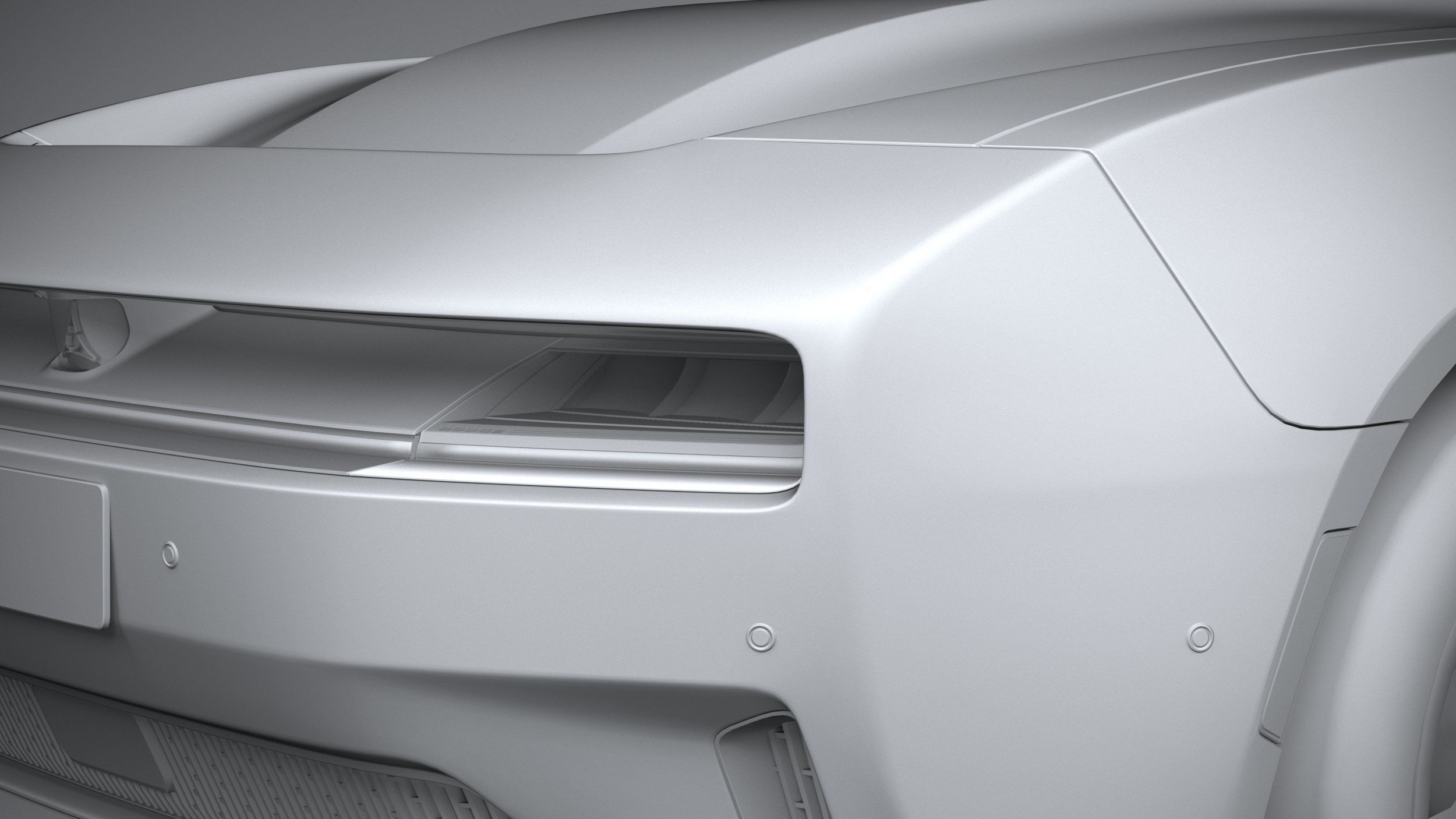 Dodge Charger Daytona 2024 LowPoly 3D model_23