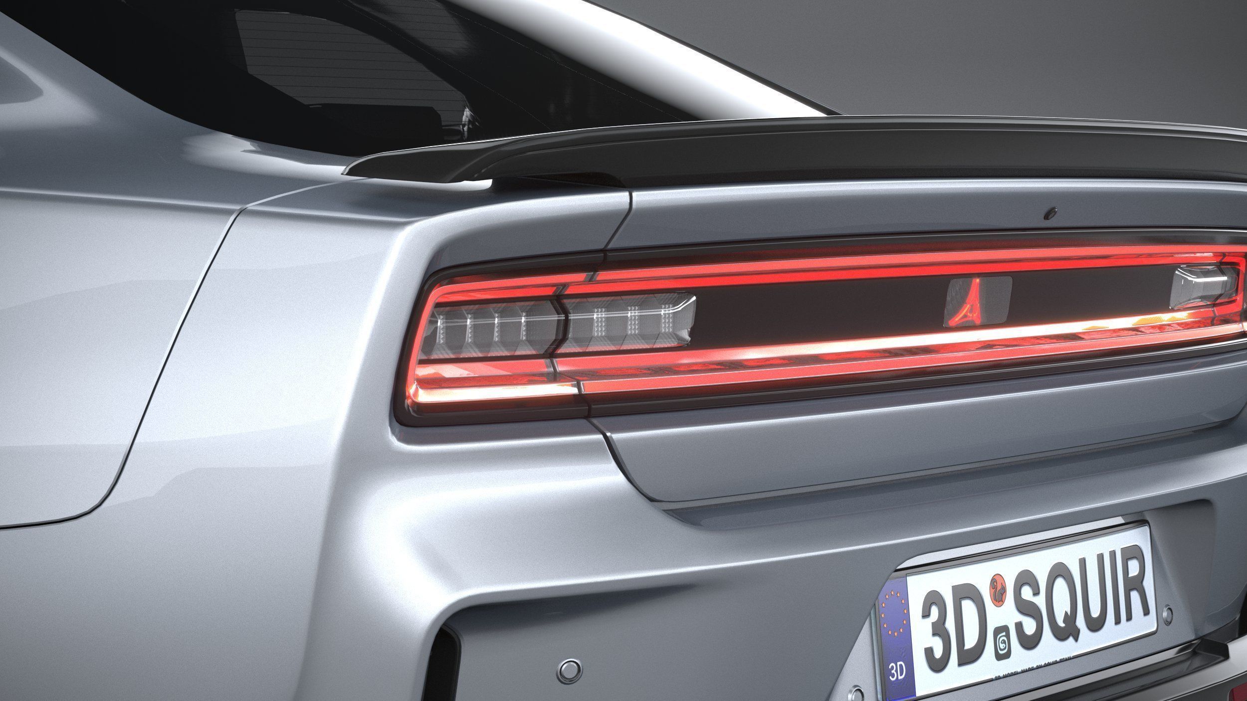 Dodge Charger Daytona 2024 LowPoly 3D model_15