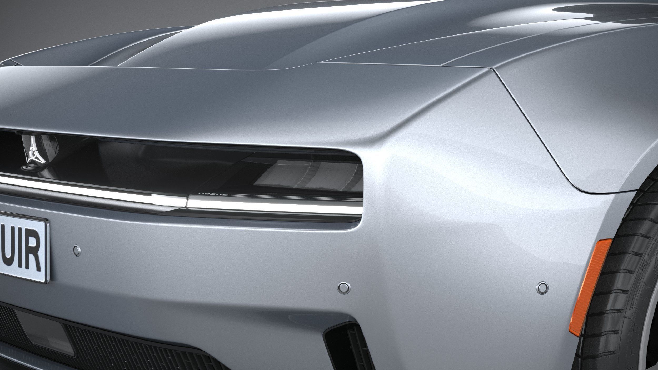 Dodge Charger Daytona 2024 LowPoly 3D model_14