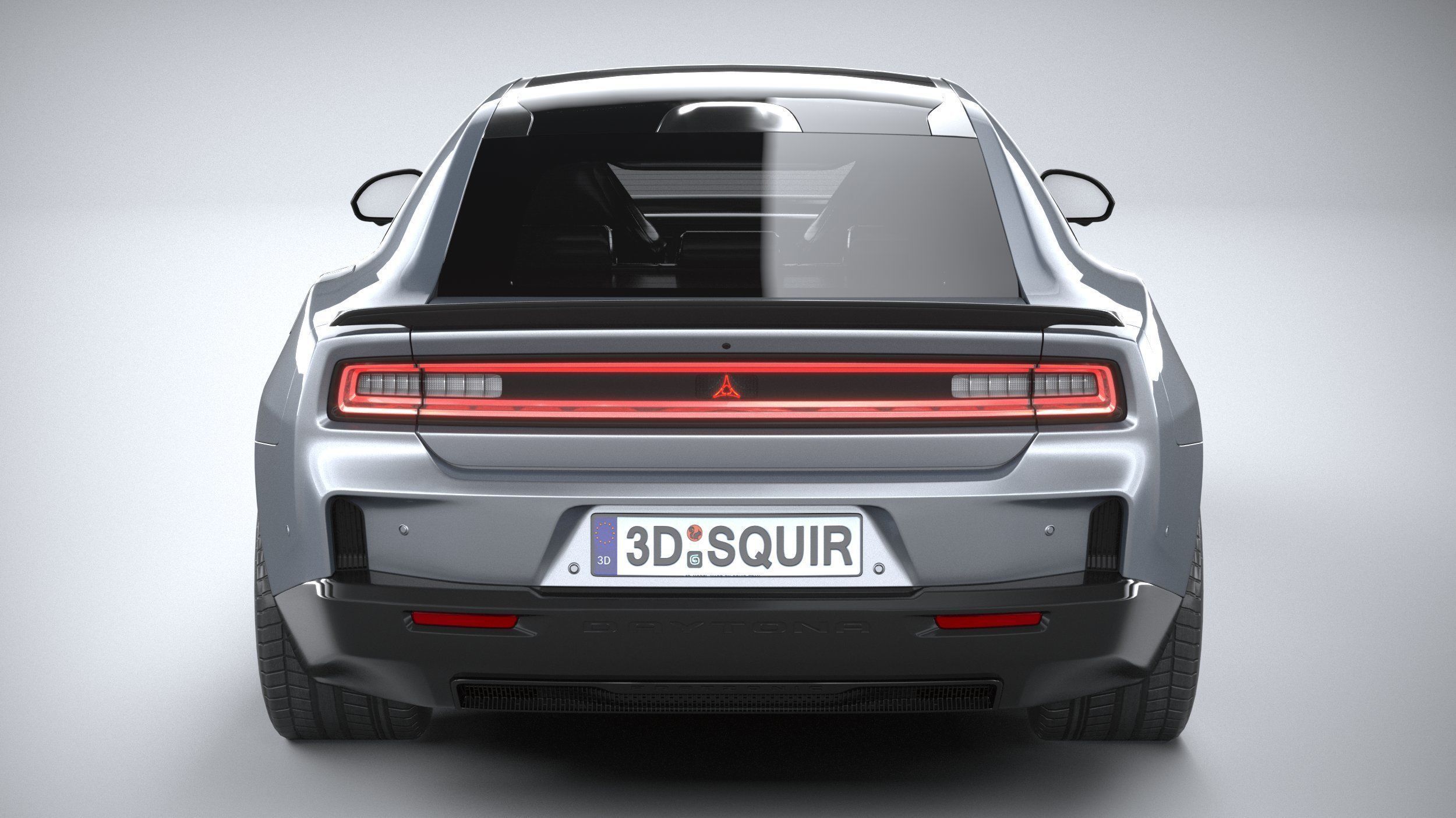 Dodge Charger Daytona 2024 LowPoly 3D model_4