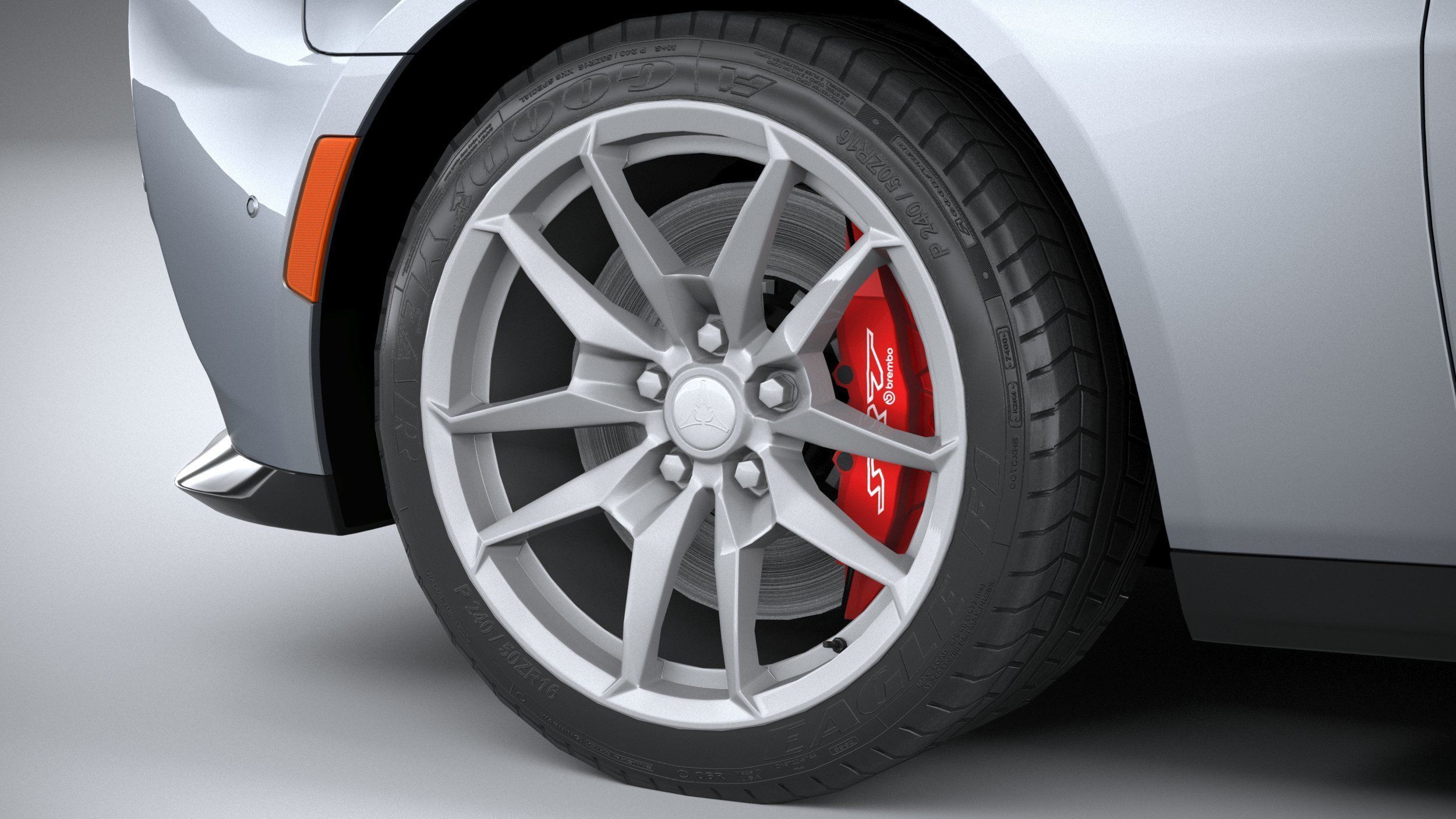 Dodge Charger Daytona 2024 LowPoly 3D model_16