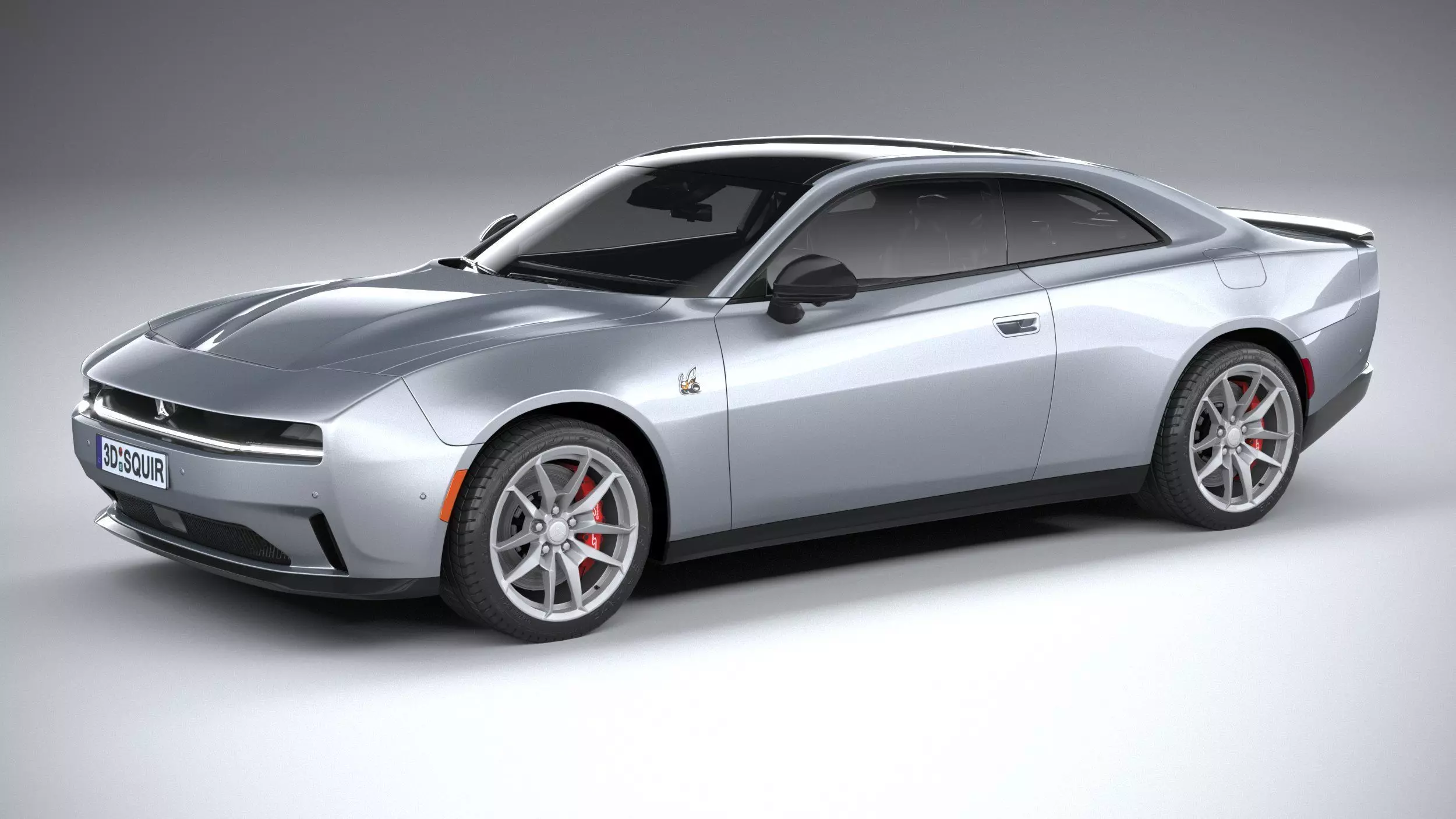 Dodge Charger Daytona 2024 LowPoly 3D model_0