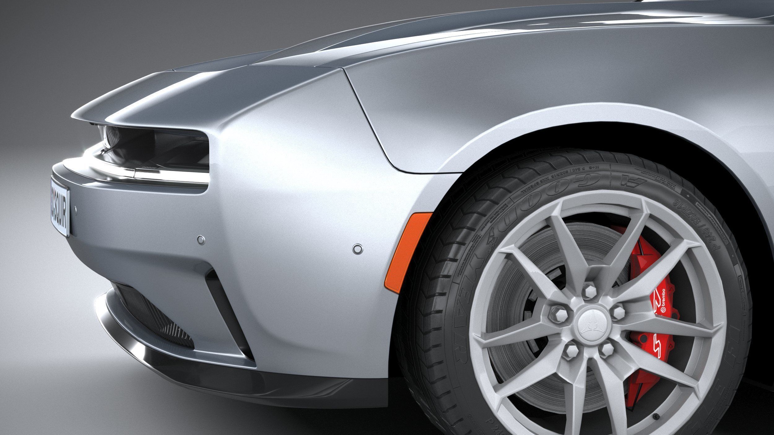 Dodge Charger Daytona 2024 LowPoly 3D model_3