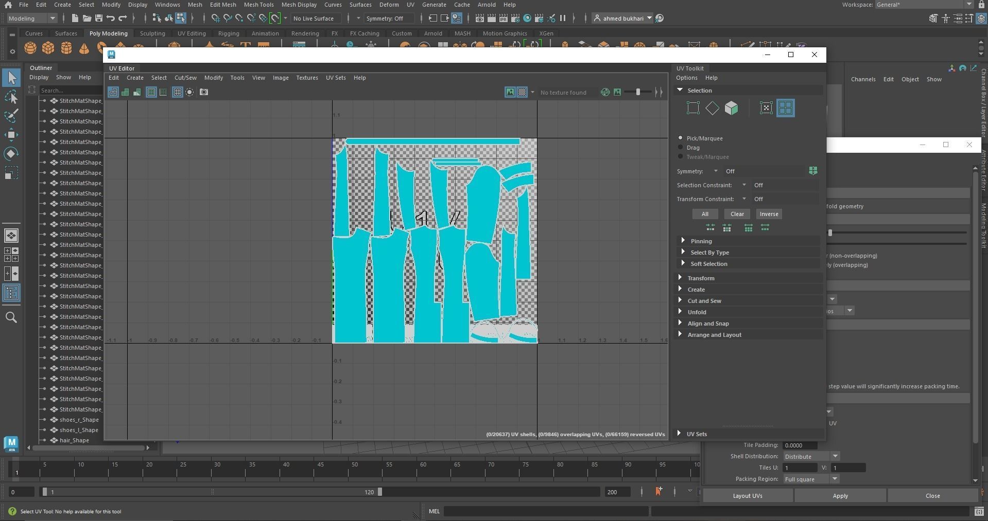 Men Double Breasted Trench Coat 3D model_7
